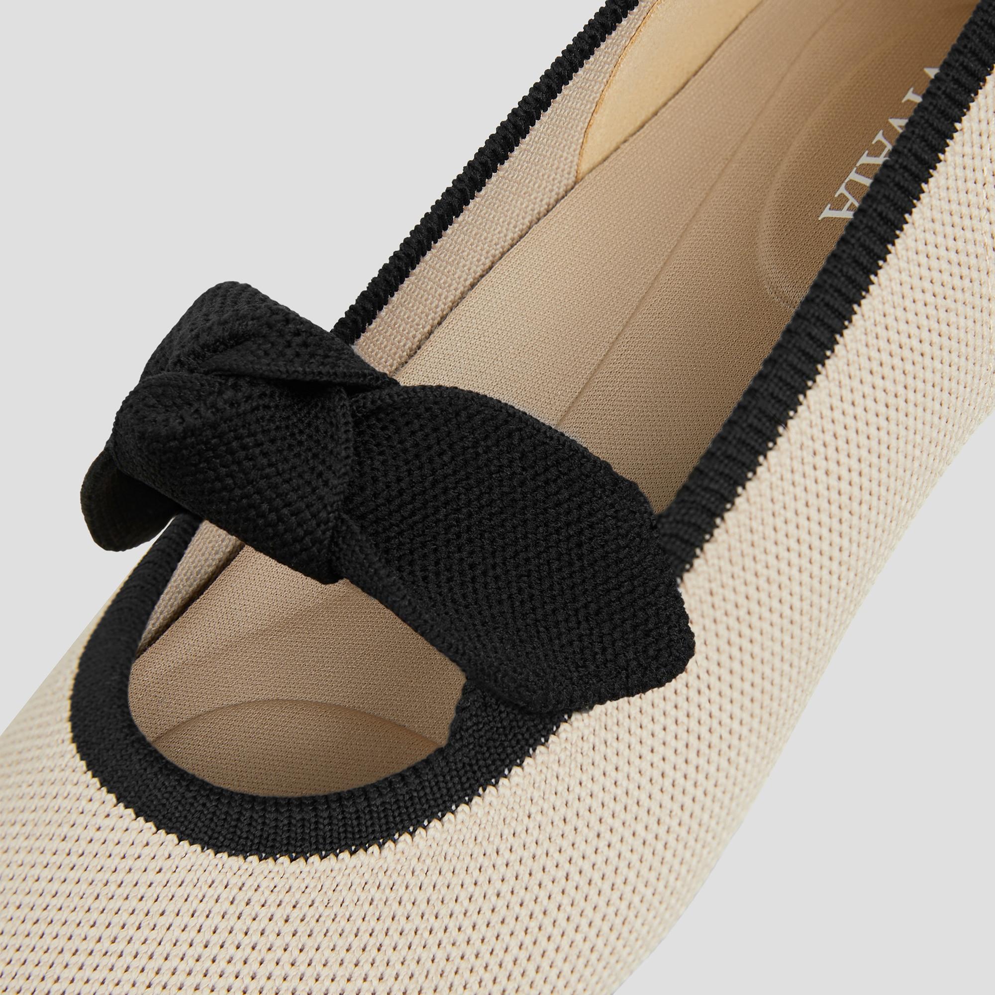 Pointed-Toe Bow Flats (Addriane) Product Image