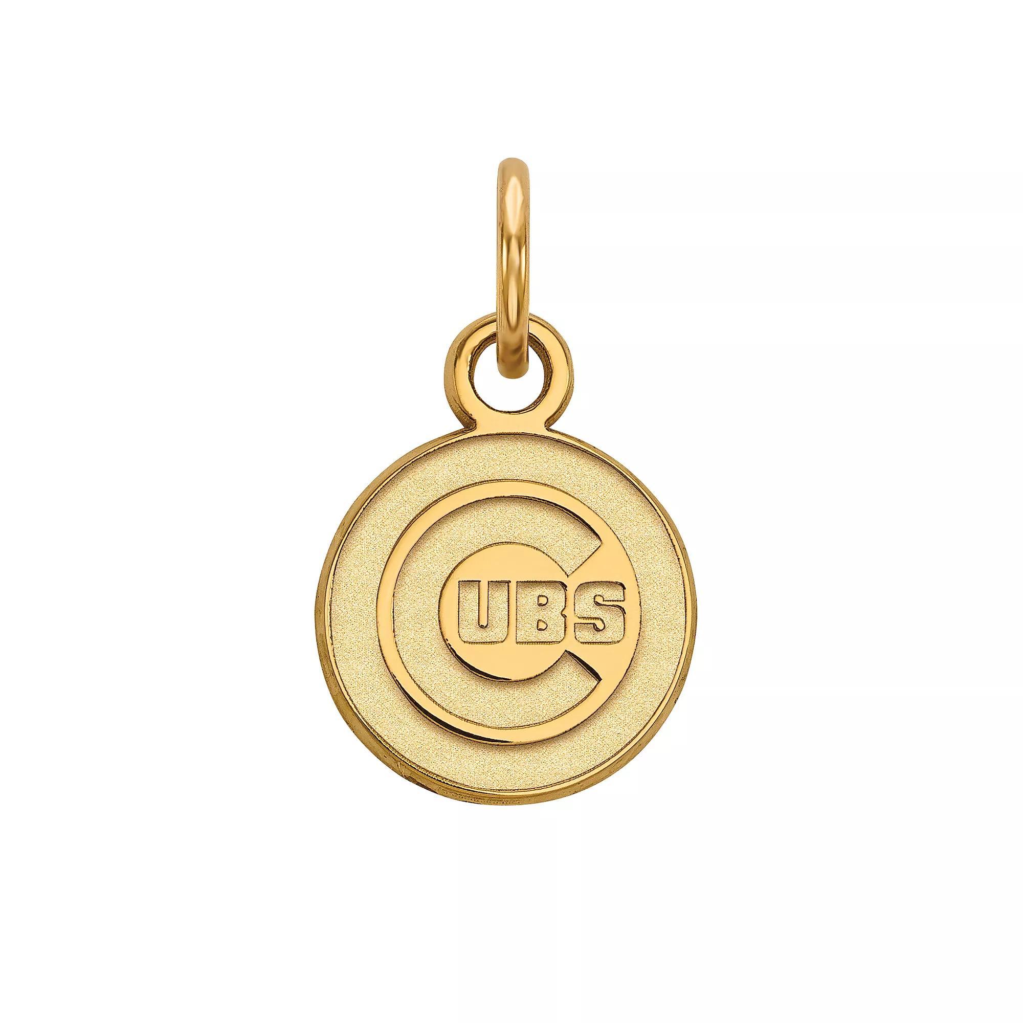 LogoArt Sterling Silver Chicago Cubs Mini Pendant, Women's, Size: 15 mm Product Image