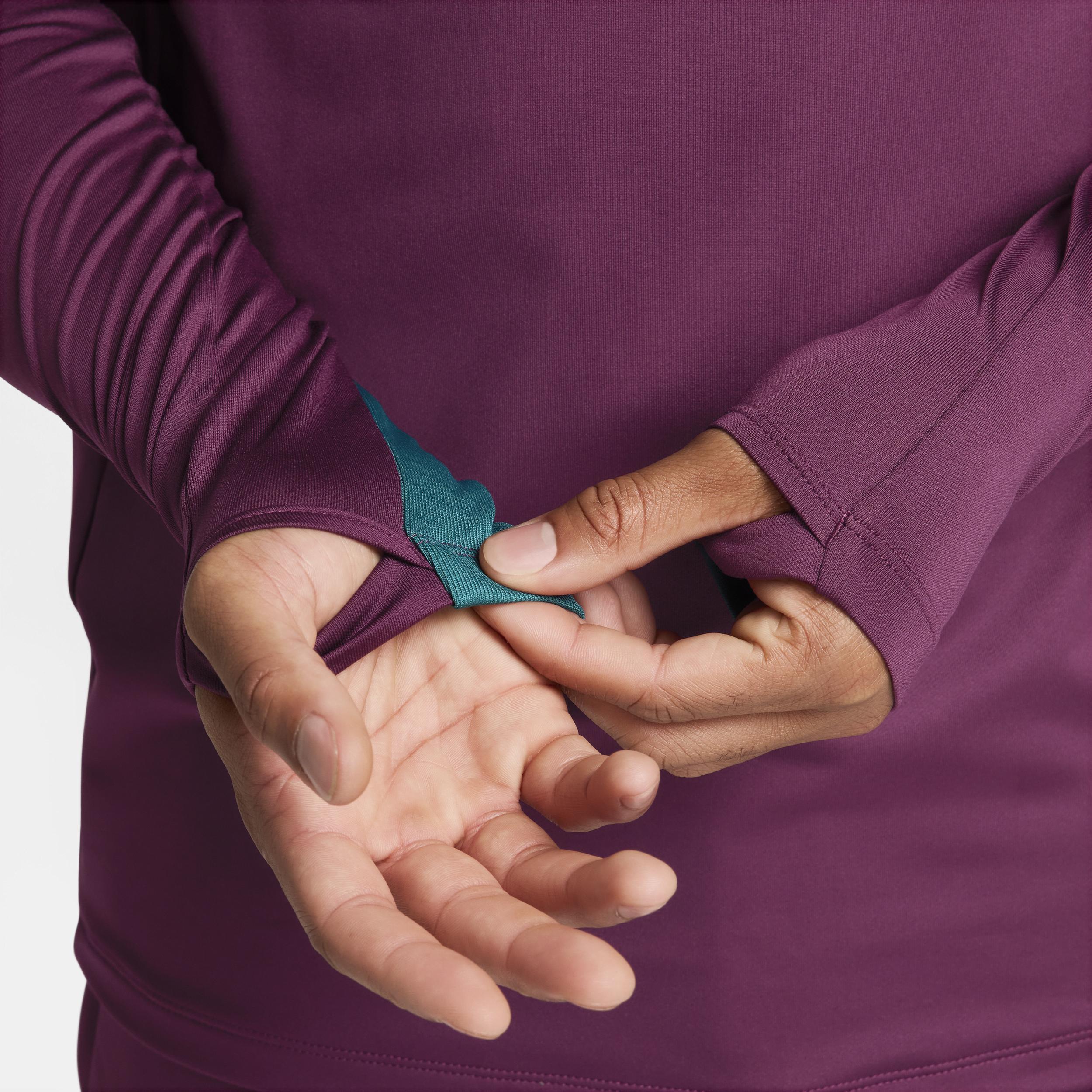 Men's Nike Burgundy Paris Saint-Germain 2024/25 Strike Drill Performance Quarter-Zip Long Sleeve Top,  Product Image