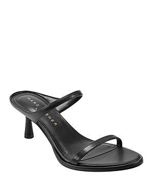 Marc Fisher Ltd. Womens Alonde Leather High Heel Slide Sandals Product Image