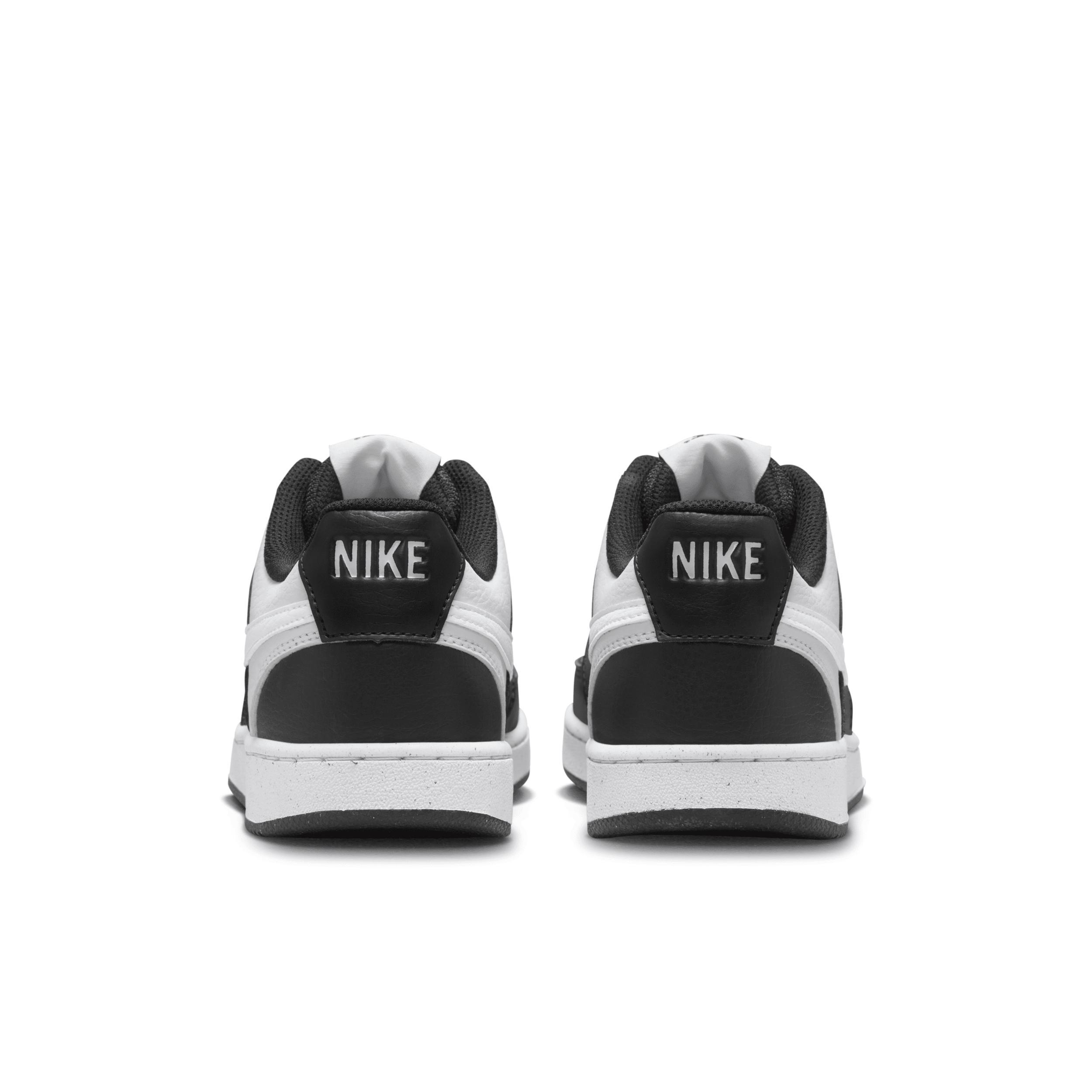 Nike Court Vision Next Nature Women's Low-Top Shoes, Size: 10.5, Black White Product Image