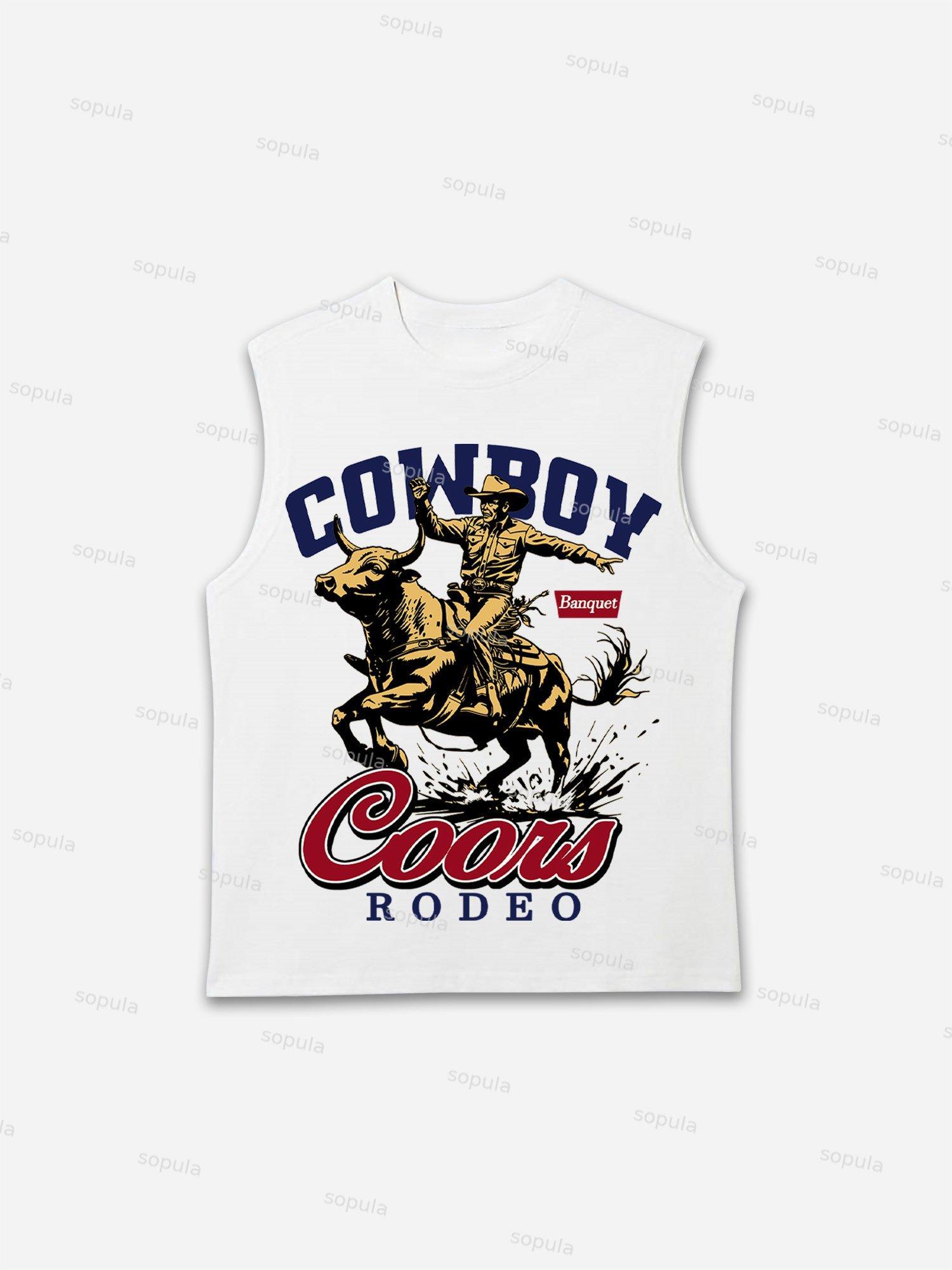 Coors Banquet Rodeo Print Tank Top Product Image