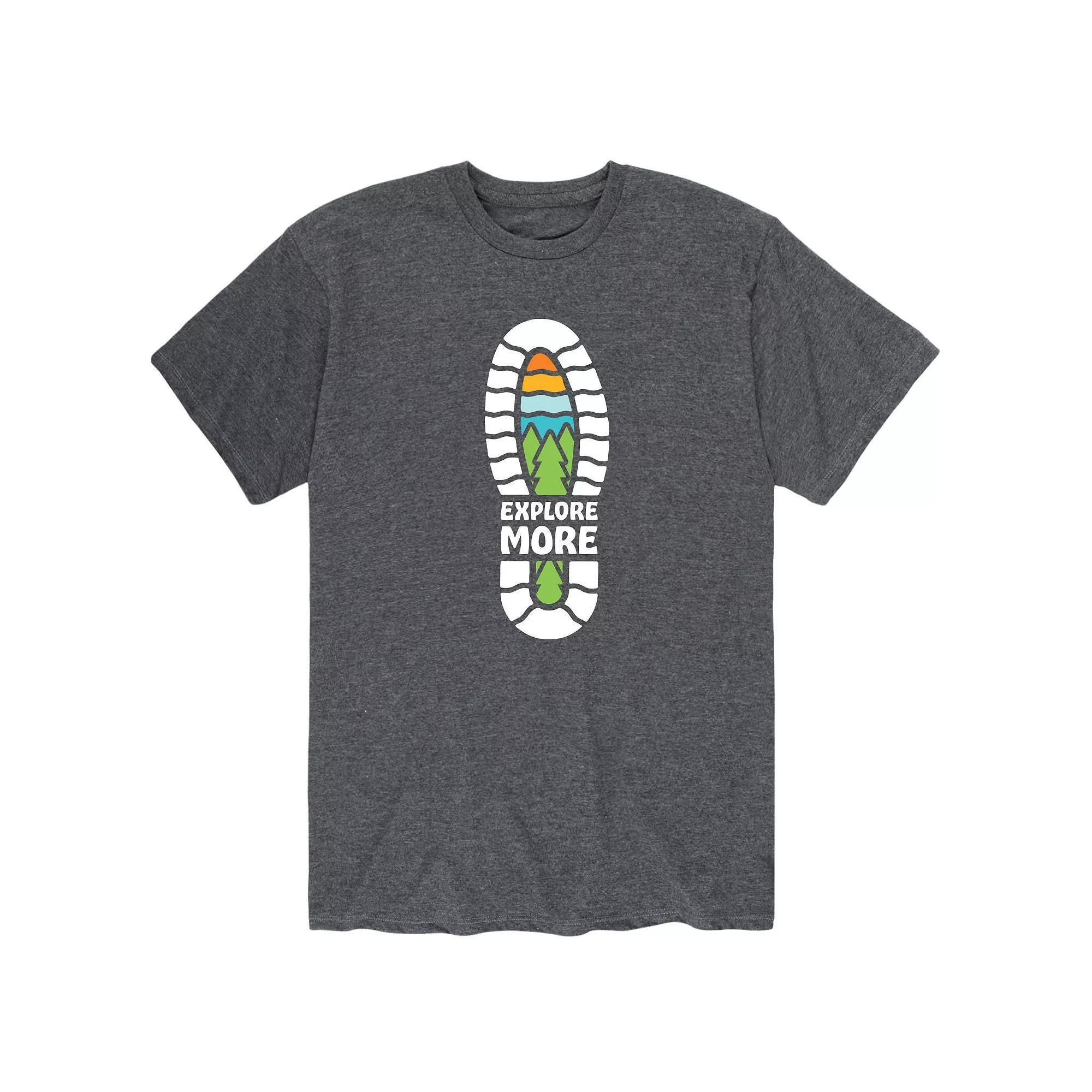 Men's Explore More Boot Tee, Size: Medium, Grey Product Image