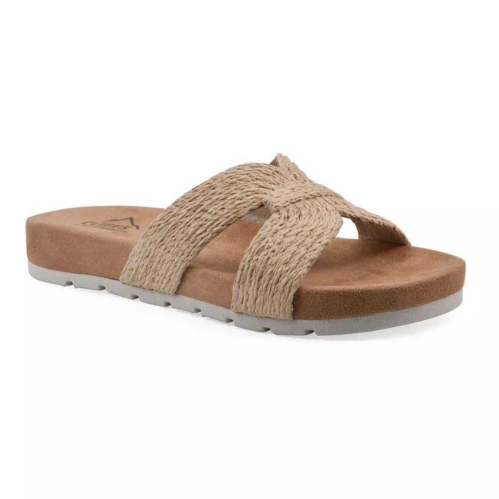 Cliffs by White Mountain Tindra Women's Slide Sandals, Size: 11, Natural Raffia Product Image