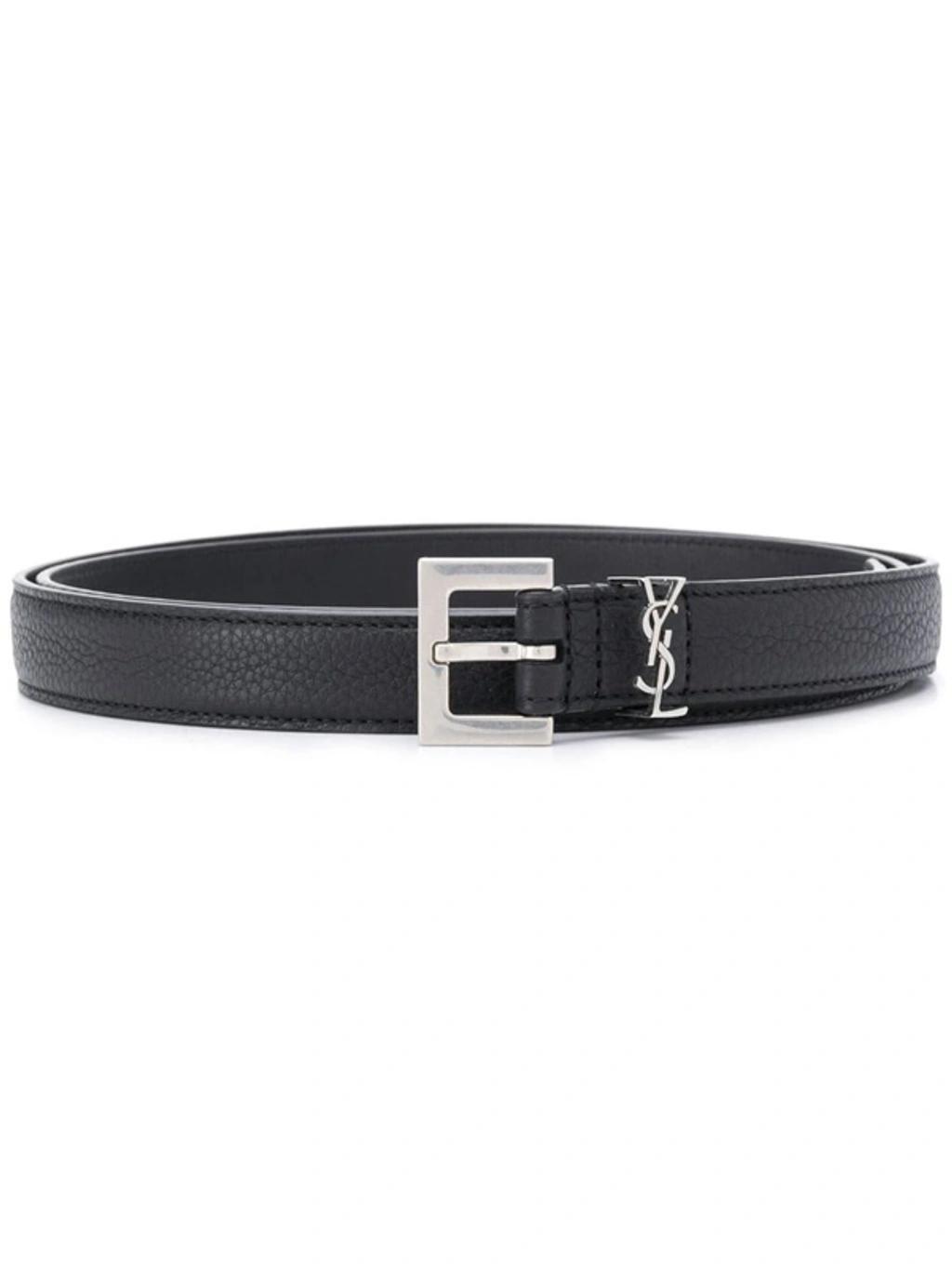 SAINT LAURENT Belt Accessories In  Nero Product Image