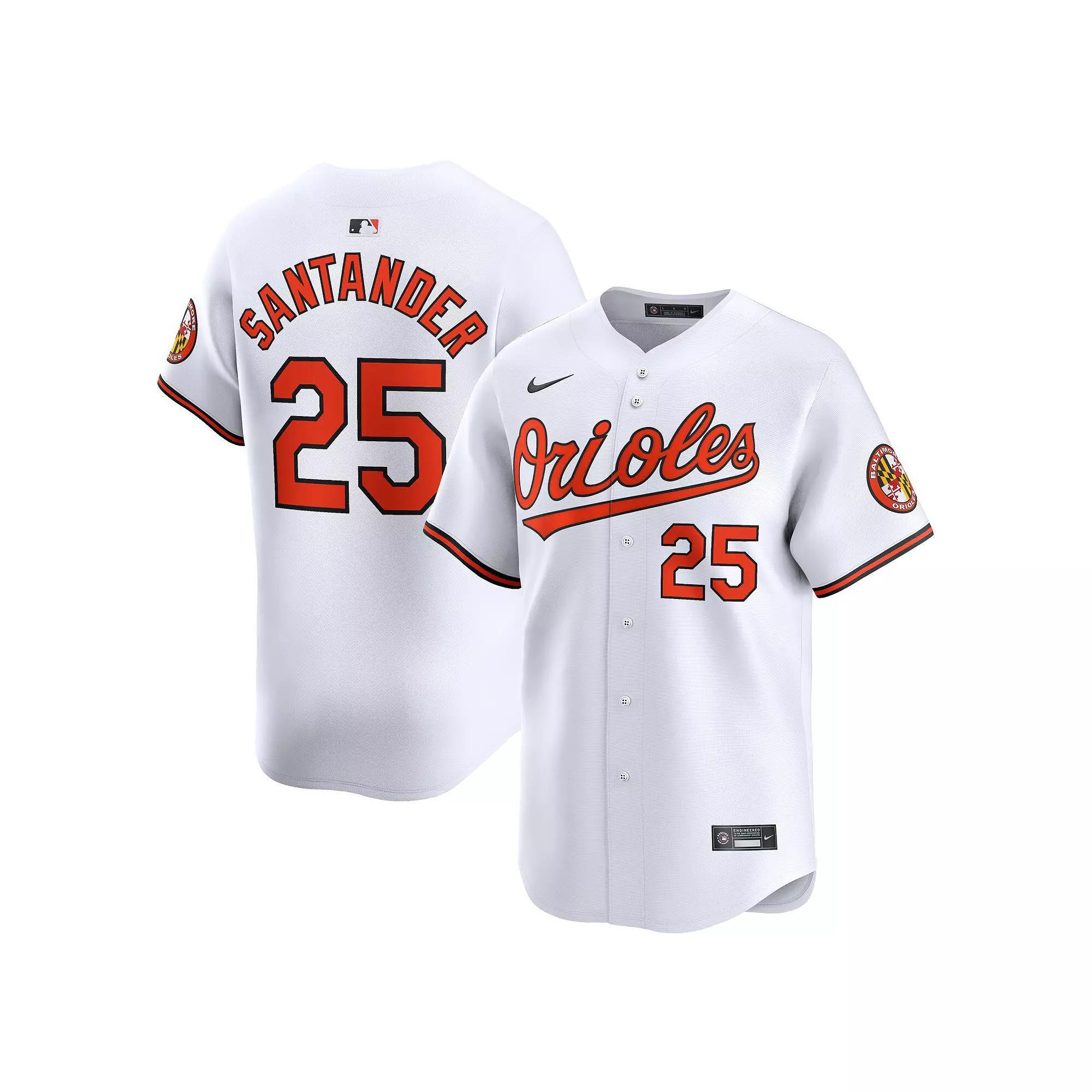 Men's Nike Anthony Santander White Baltimore Orioles Home Limited Player Jersey, Size: 2XL Product Image