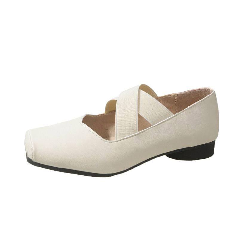 Square Toe Mary Jane Ballet Flats Product Image