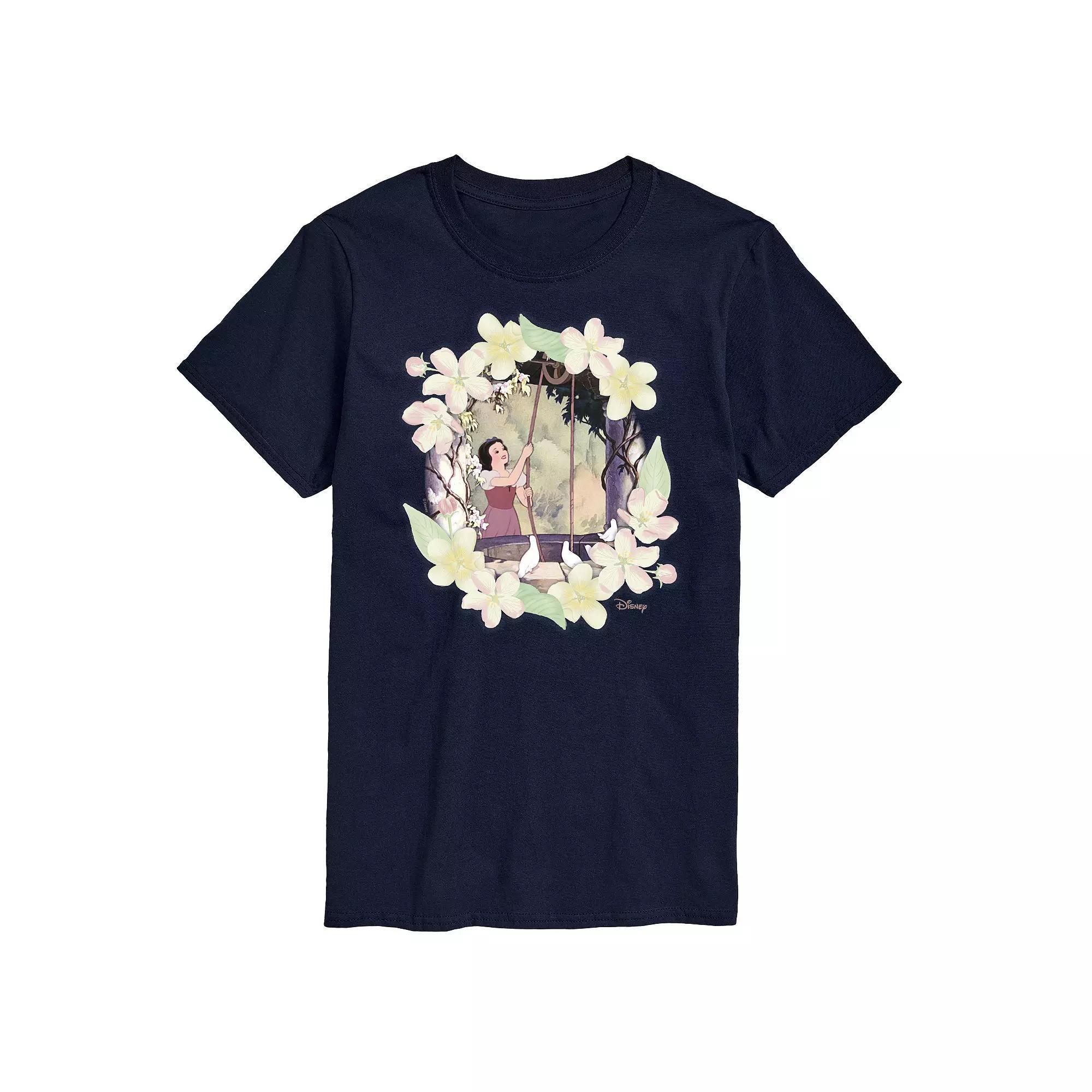 Disney Princess Big & Tall Snow White Flowers Graphic Tee, Men's,  Product Image