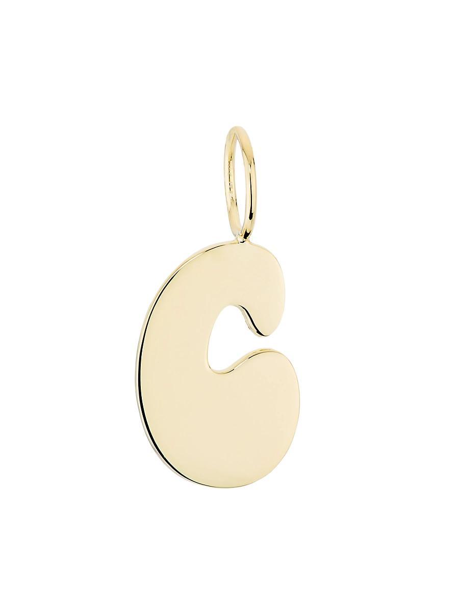 Womens Kelso 18K-Gold-Plated Initial Charm Product Image