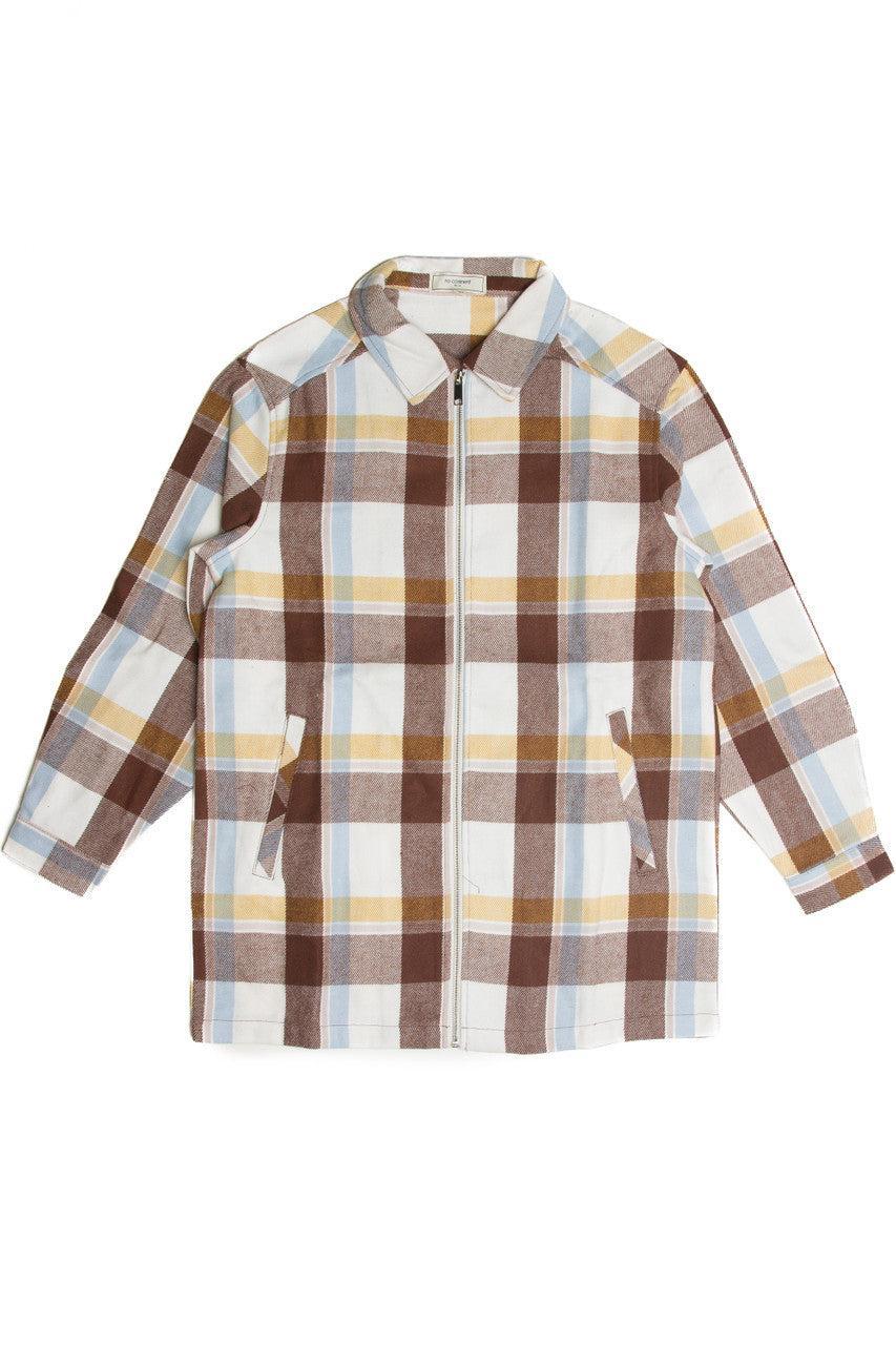 Plaid Zip Shacket Product Image