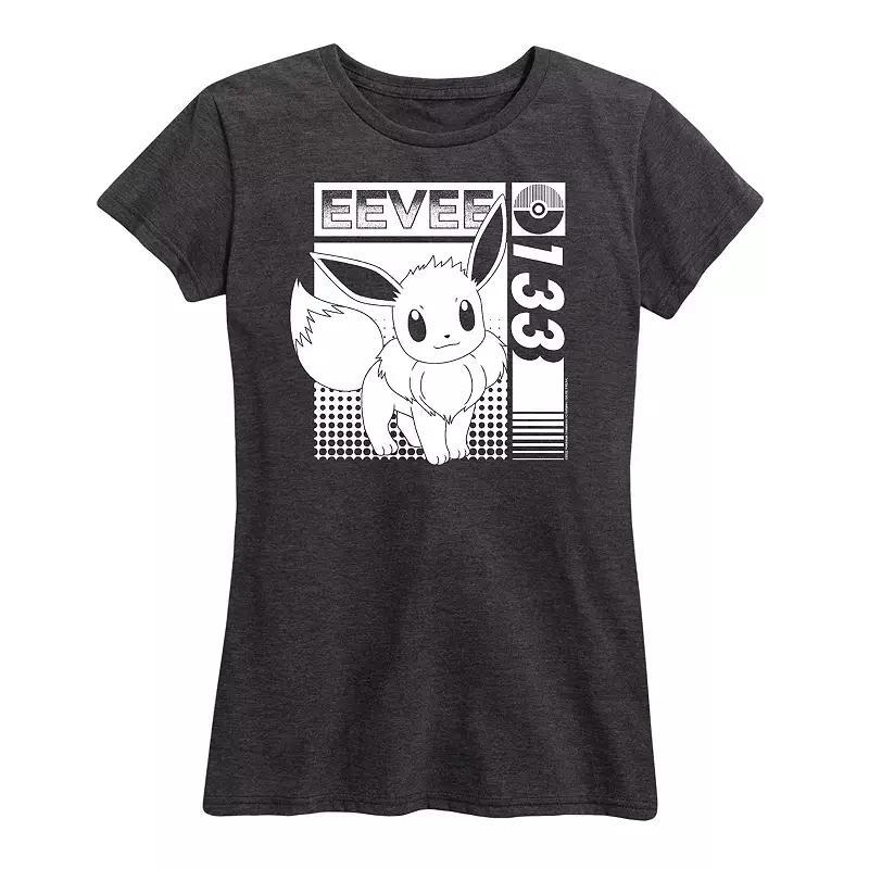 Women's Pokemon Eevee 133 Graphic Tee, Size: XL, Blue Product Image