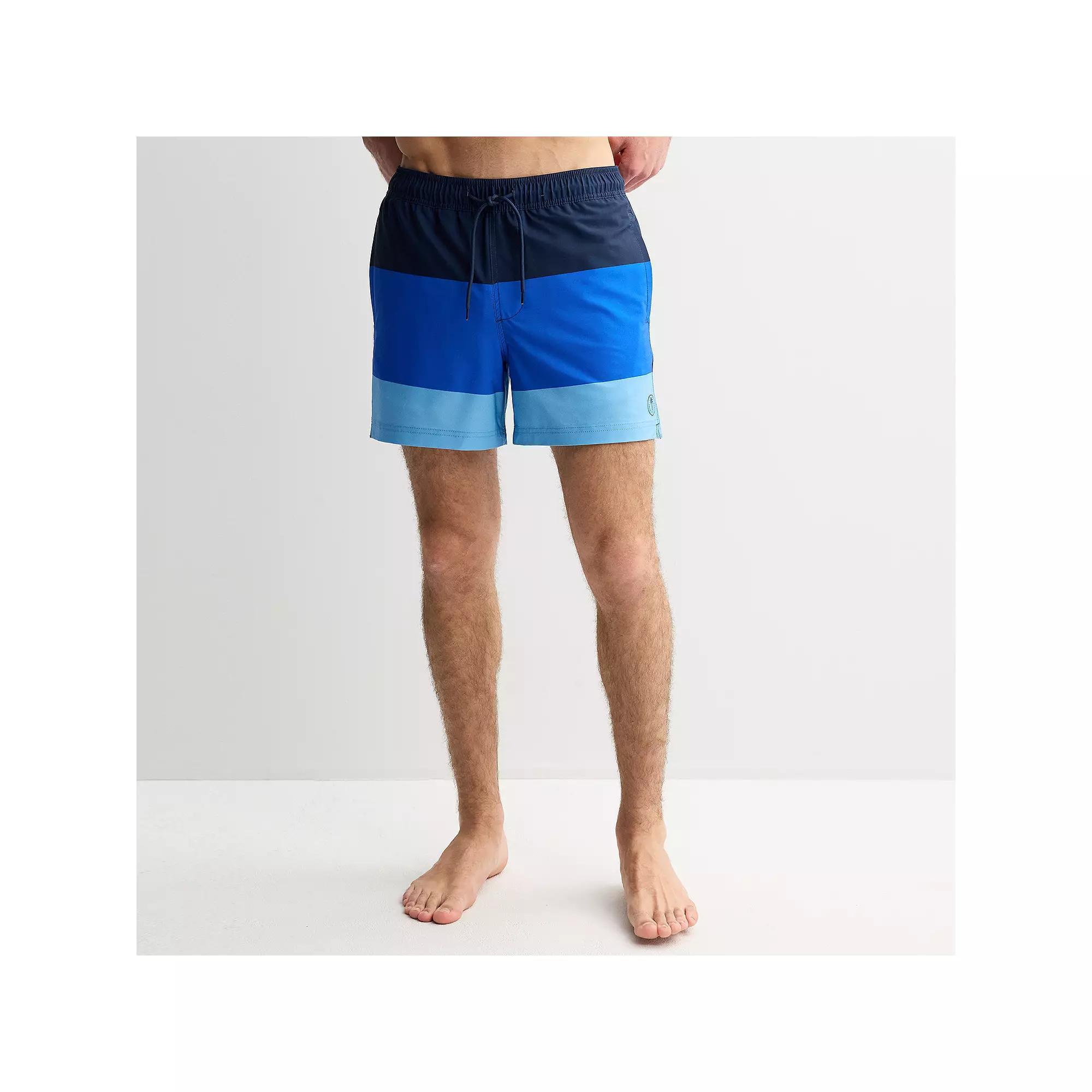 Men's Trinity Coast 5" Colorblock Swim Trunks,  Product Image