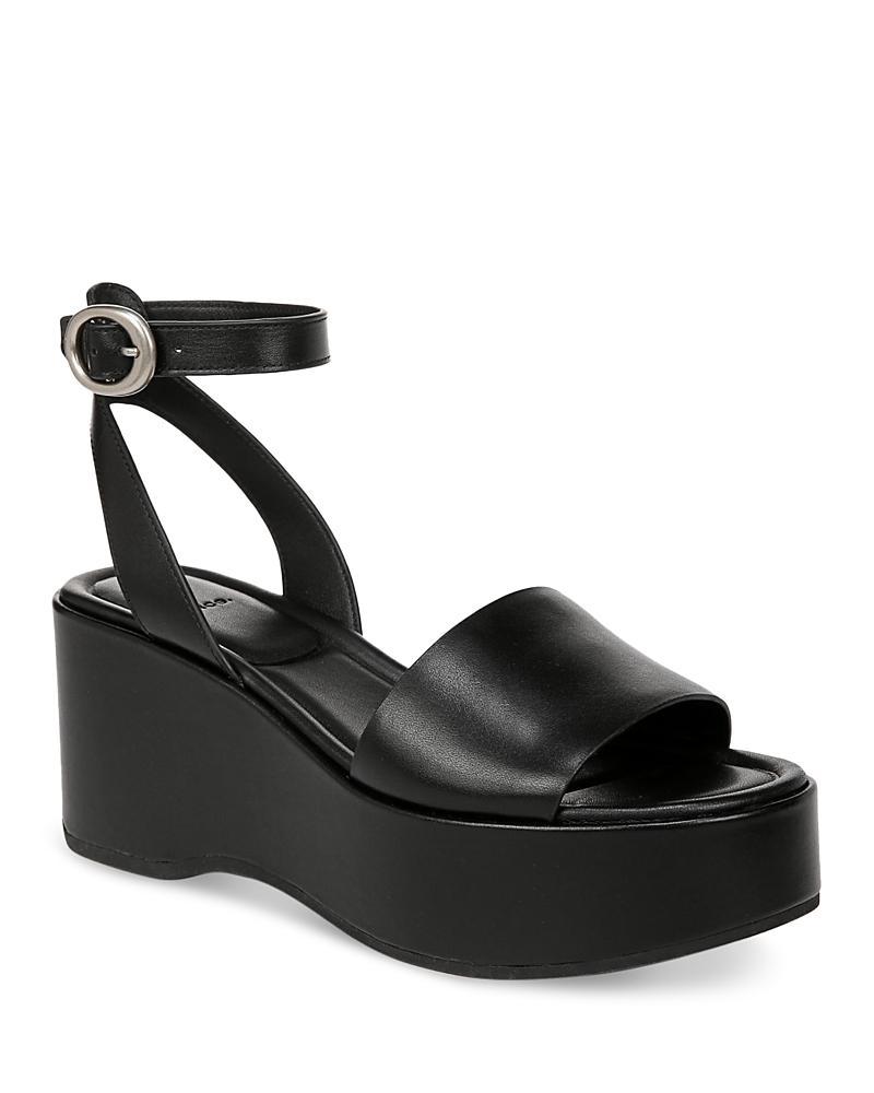 Phillipa Leather Ankle-Strap Platform Sandals Product Image