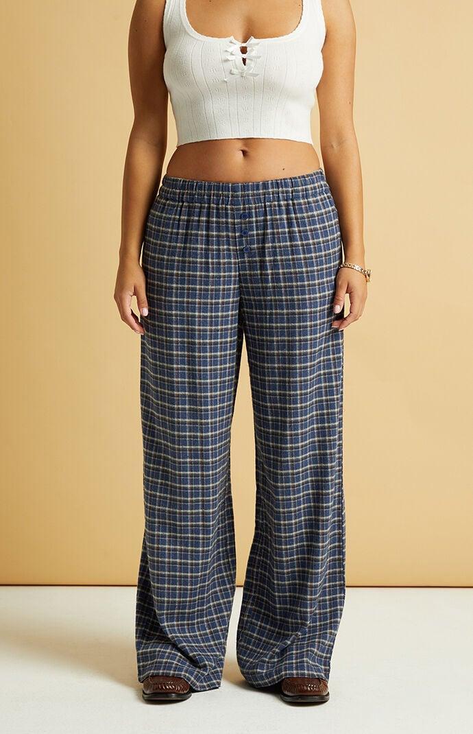 Beverly and Beck Women's Flannel Boxer Pants - Product Image