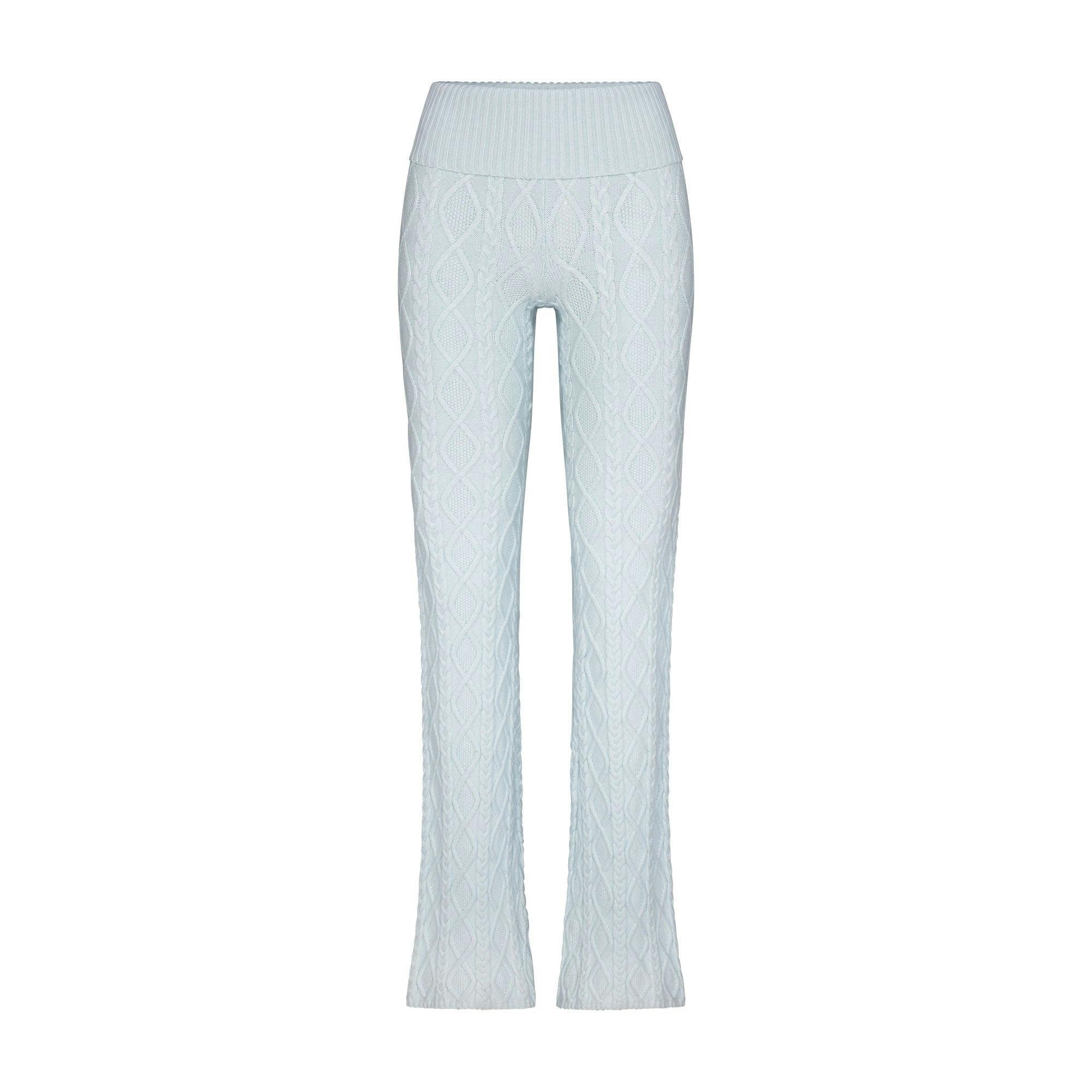 SWEATER KNIT FOLDOVER PANT | CLOUD Product Image