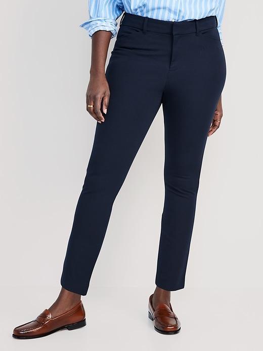 High-Waisted Pixie Skinny Ankle Pants Product Image