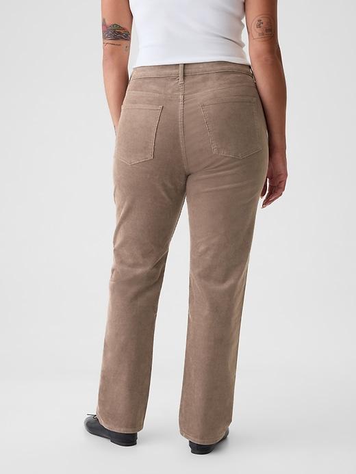 High Rise Corduroy '90s Straight Pants Product Image