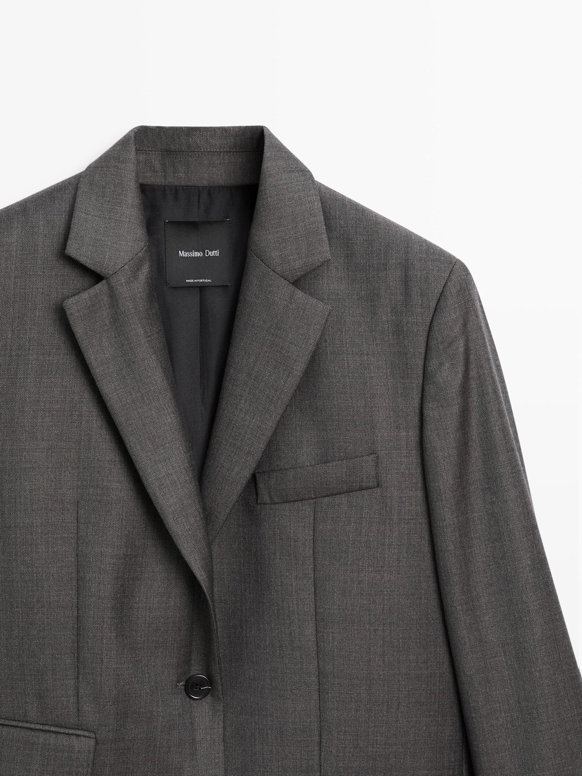100% wool suit blazer Product Image