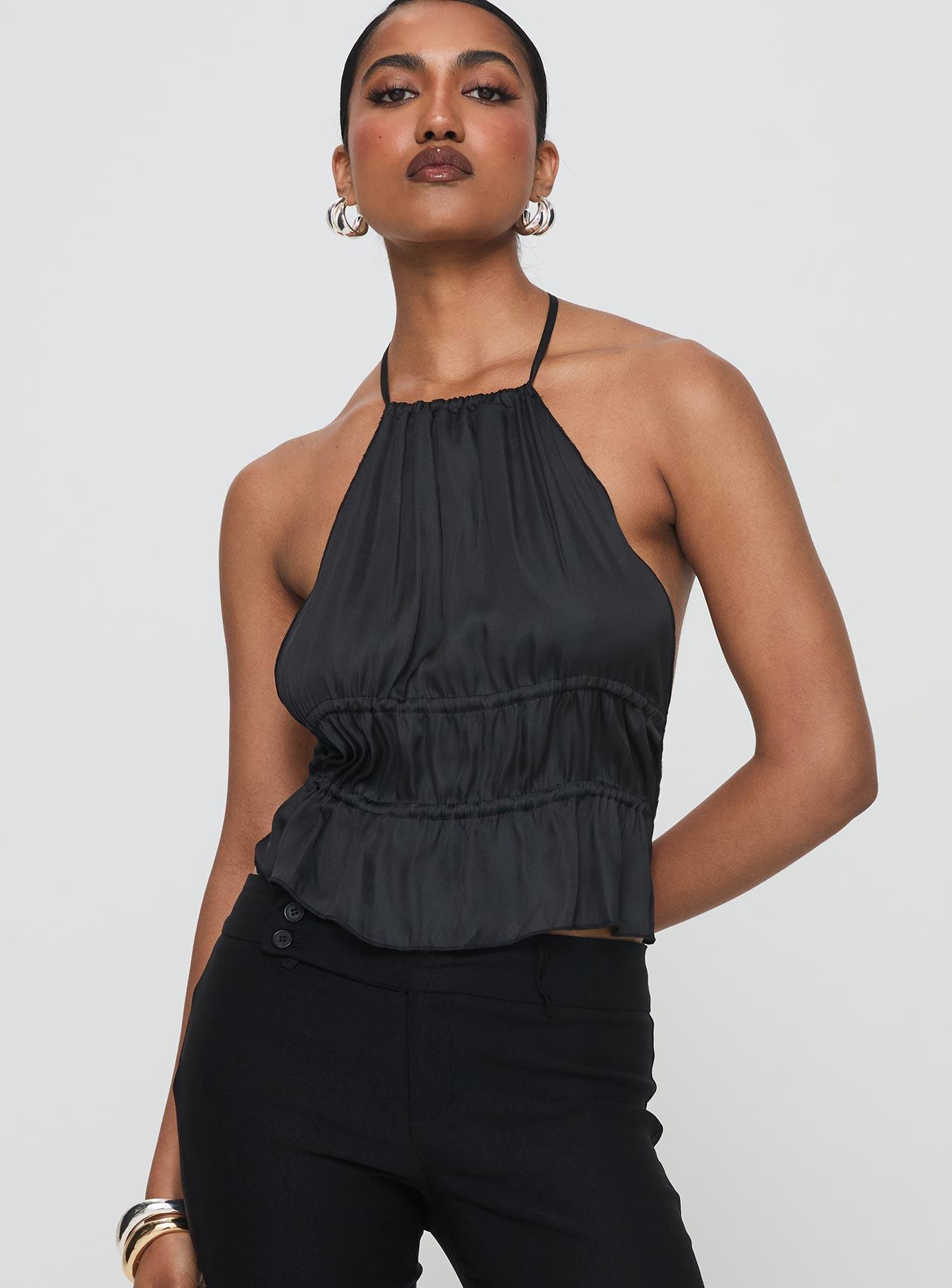 Legacy Halter Top Onyx Product Image