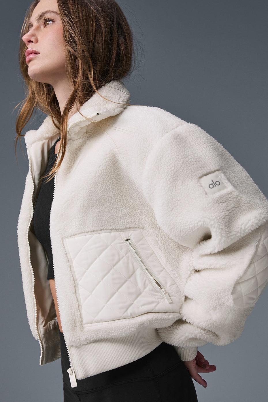 Sherpa Edge Bomber - Ivory Female Product Image