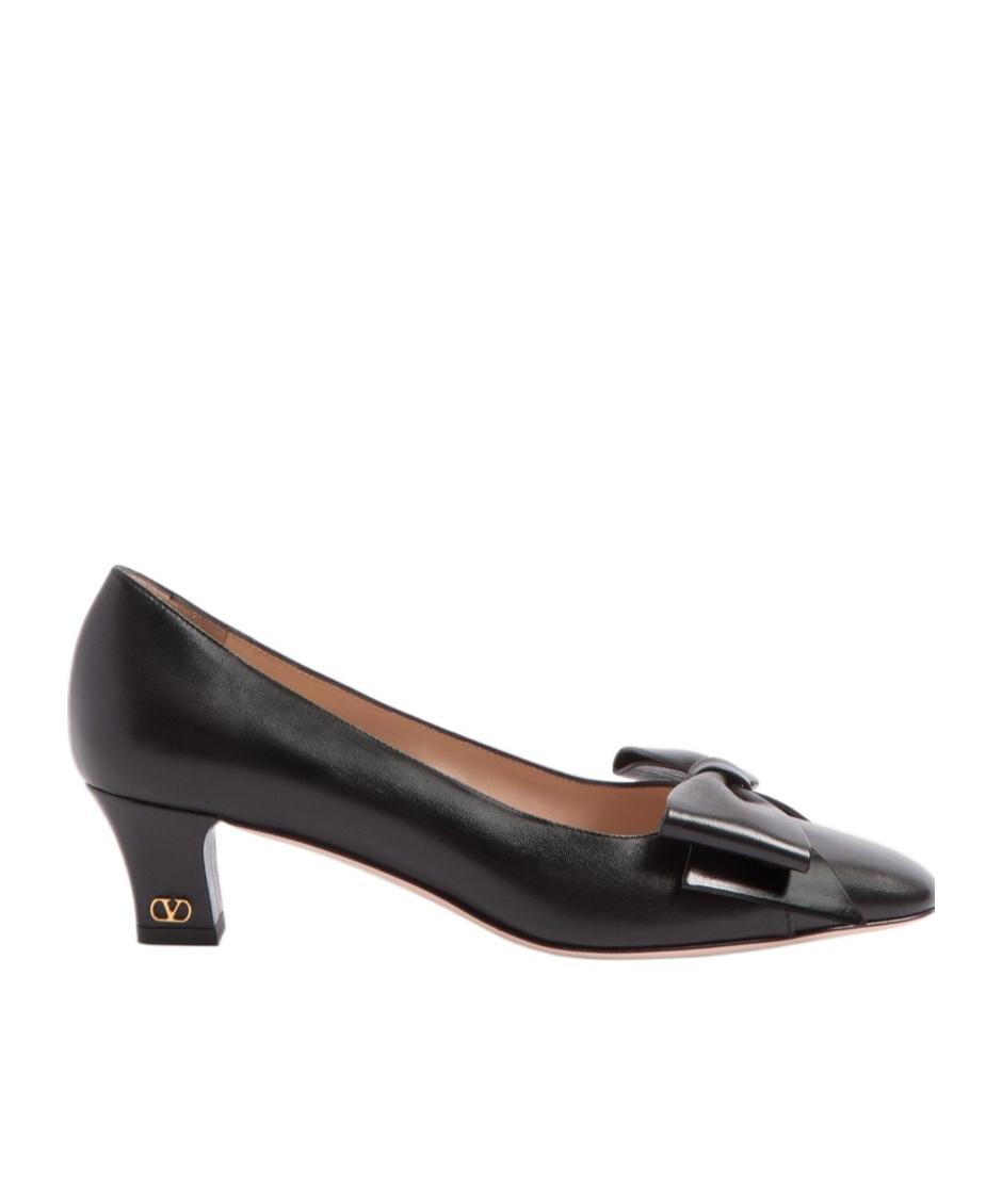 VALENTINO GARAVANI Bowow Pump In Kidskin 45mm Woman Black 42 Product Image