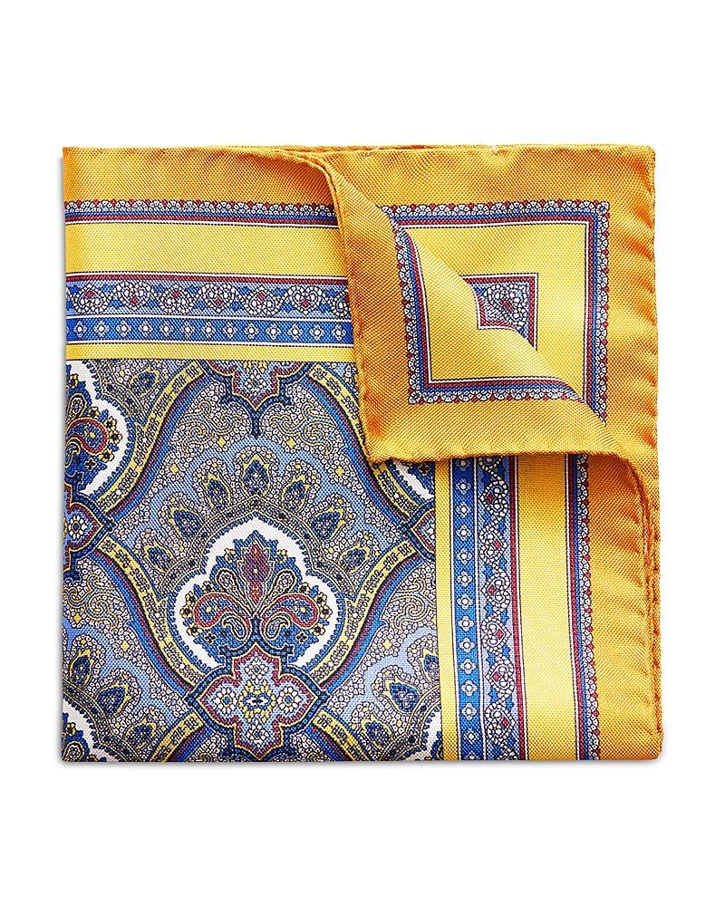 Mens Print Silk Pocket Square Product Image