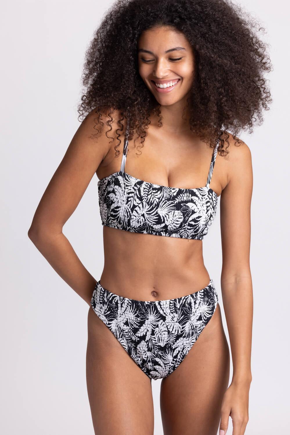 Hazel Smocked Bikini Bottom - Tropicana Female Product Image