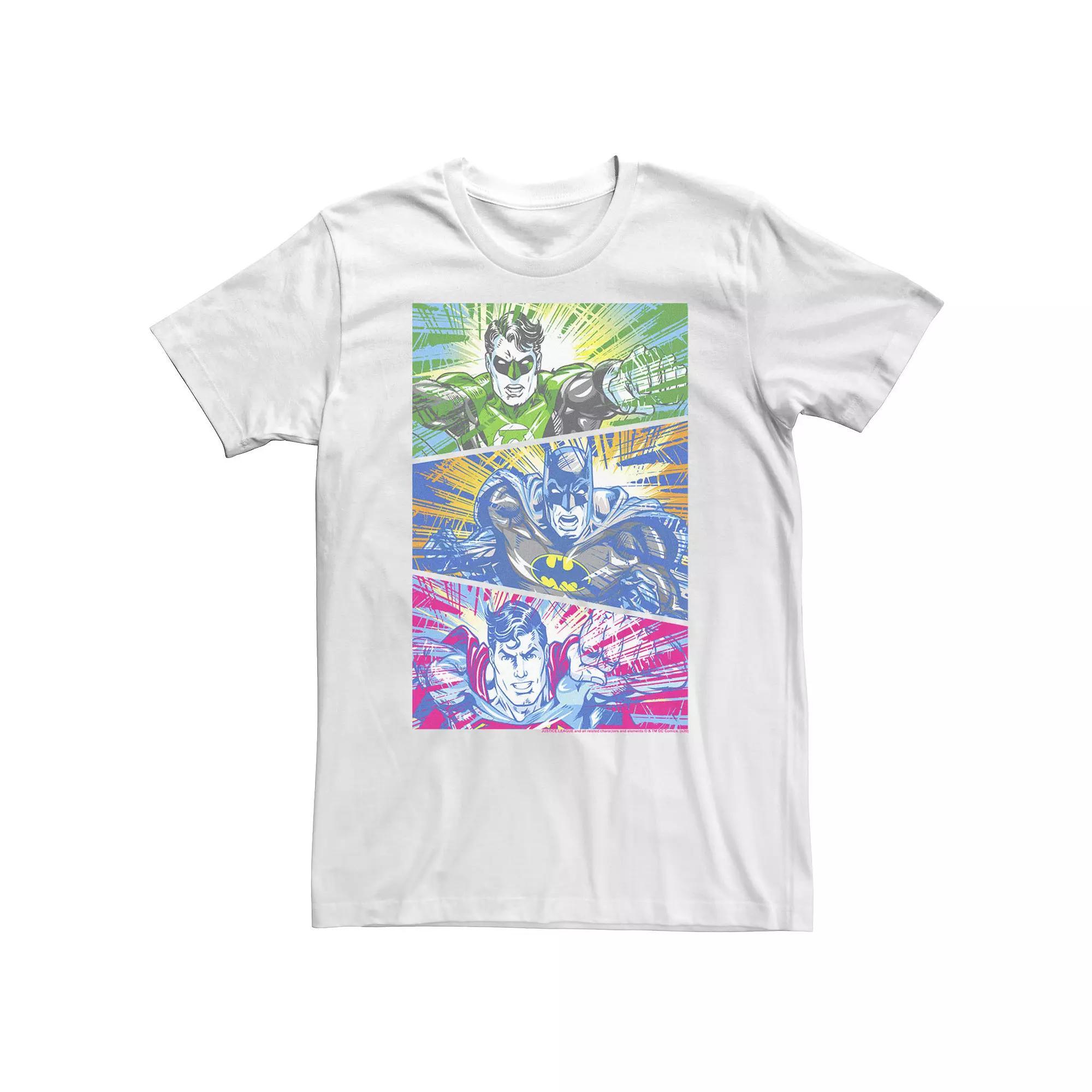 Big & Tall DC Comics Green Lantern, Batman & Superman Tee, Men's,  Product Image