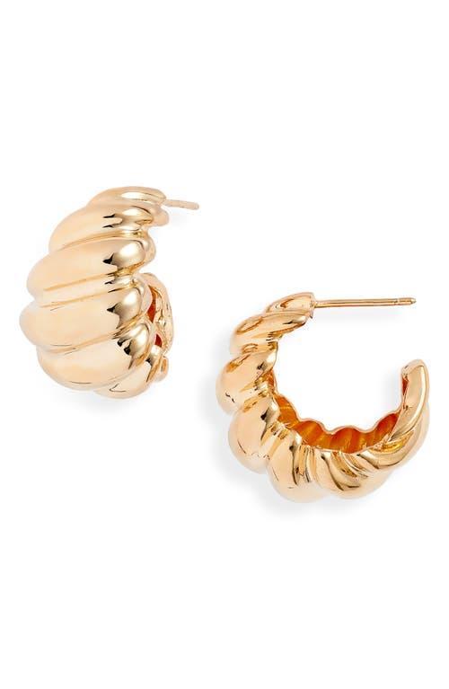 Perla Chunky Hoop Earrings Product Image