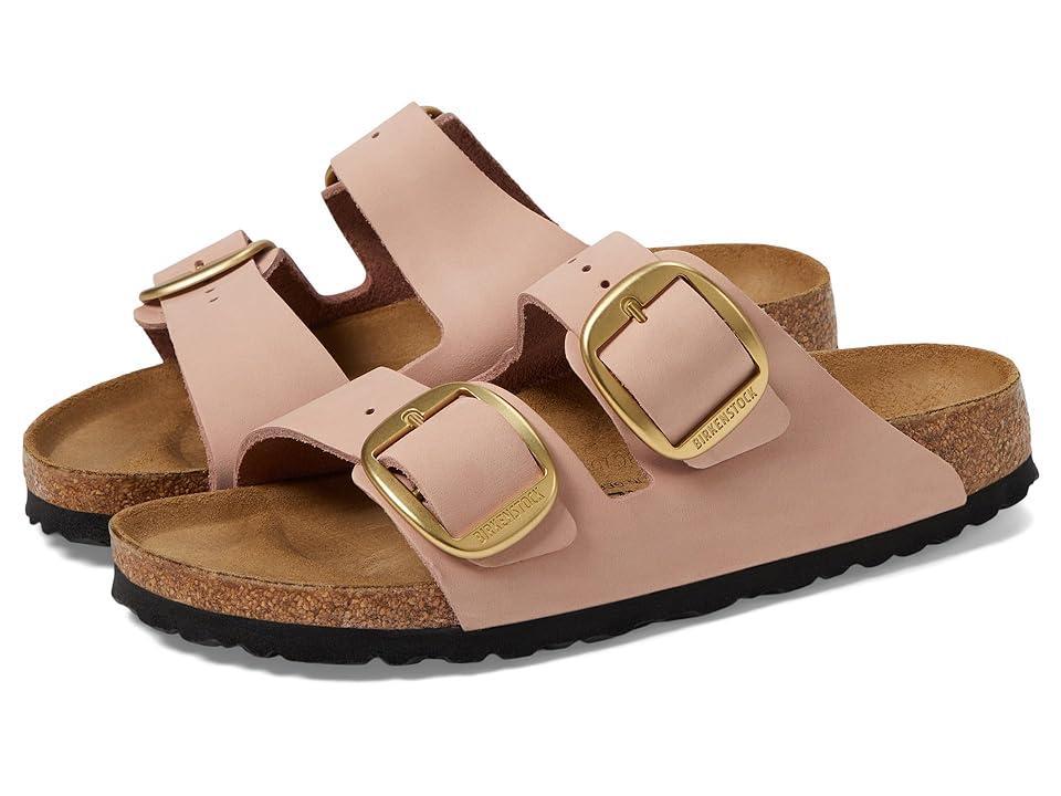 Birkenstock Arizona Soft Footbed - Nubuck Leather (Ecru) Women's Sandals Product Image