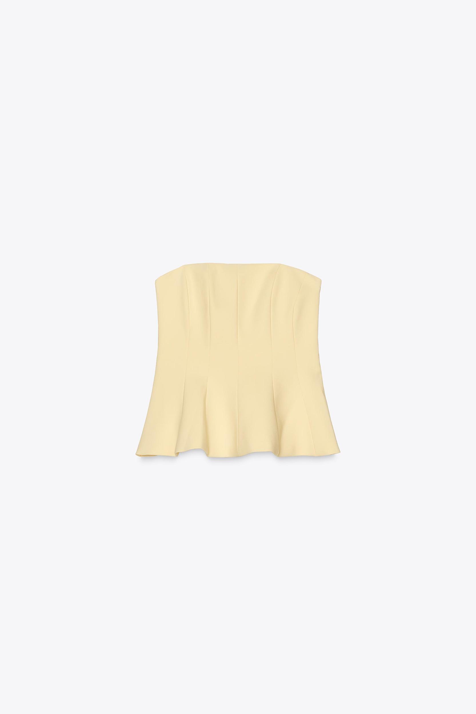 PEPLUM BANDEAU TOP Product Image