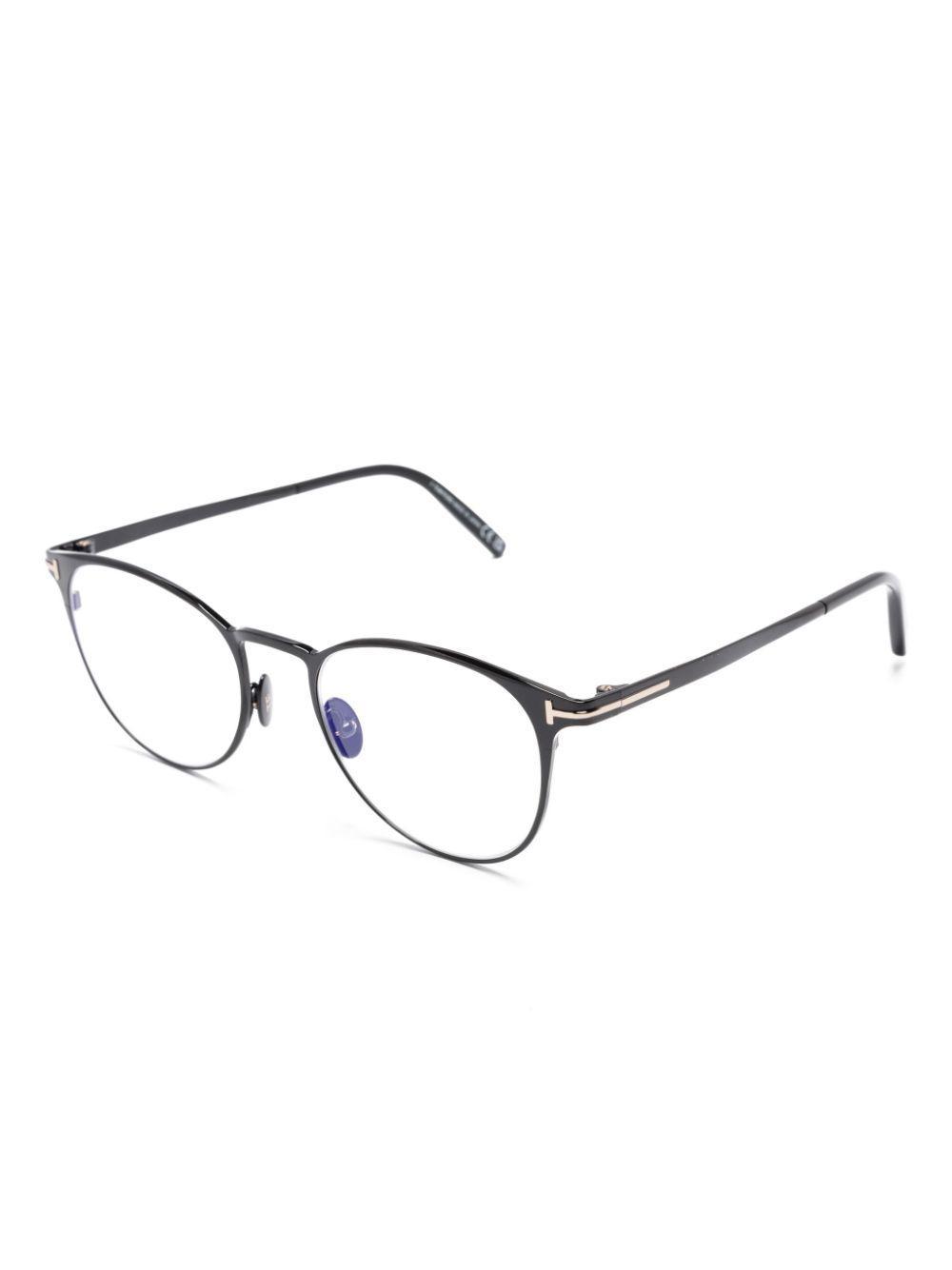 TOM FORD Round-frame Glasses In Black Product Image