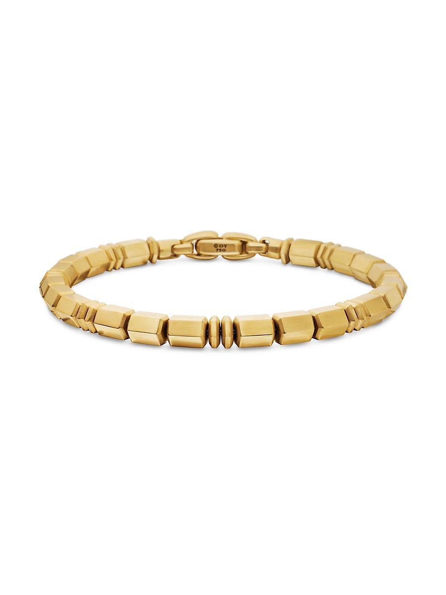 Mens Spiritual Beads Bracelet in 18K Yellow Gold, 6MM Product Image