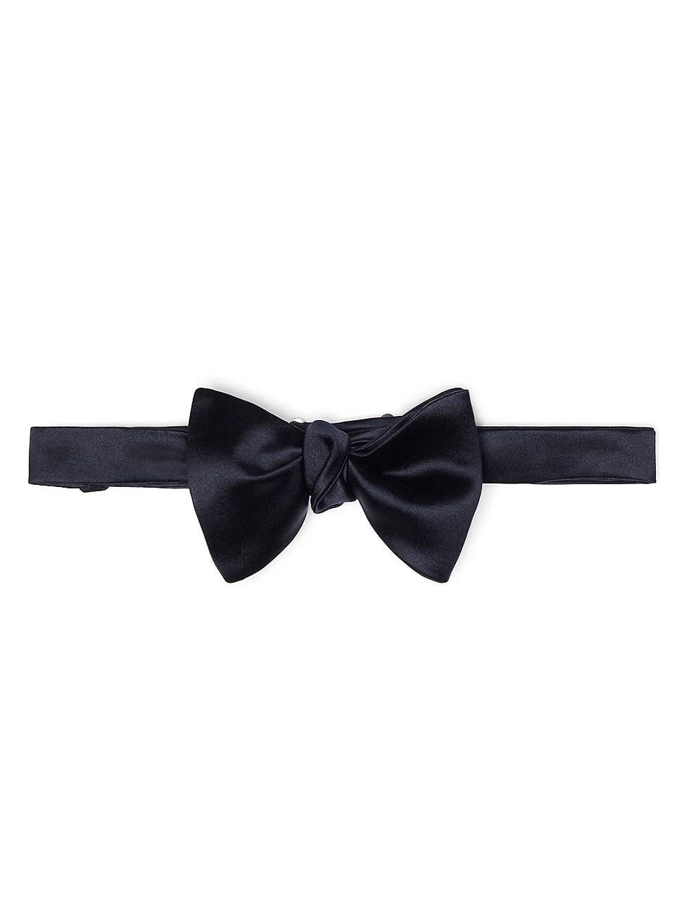 Mens Cotton and Silk Satin Bow Tie Product Image