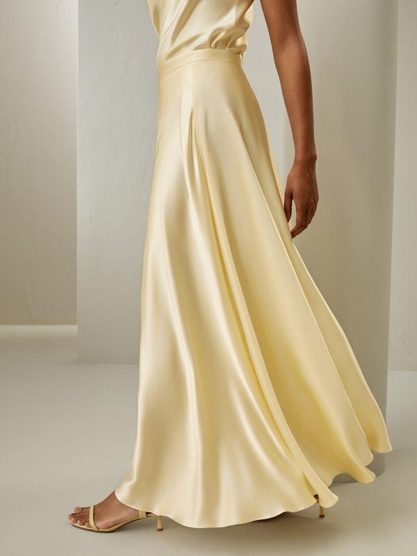 Golden Cocoon Amaranth Skirt Product Image