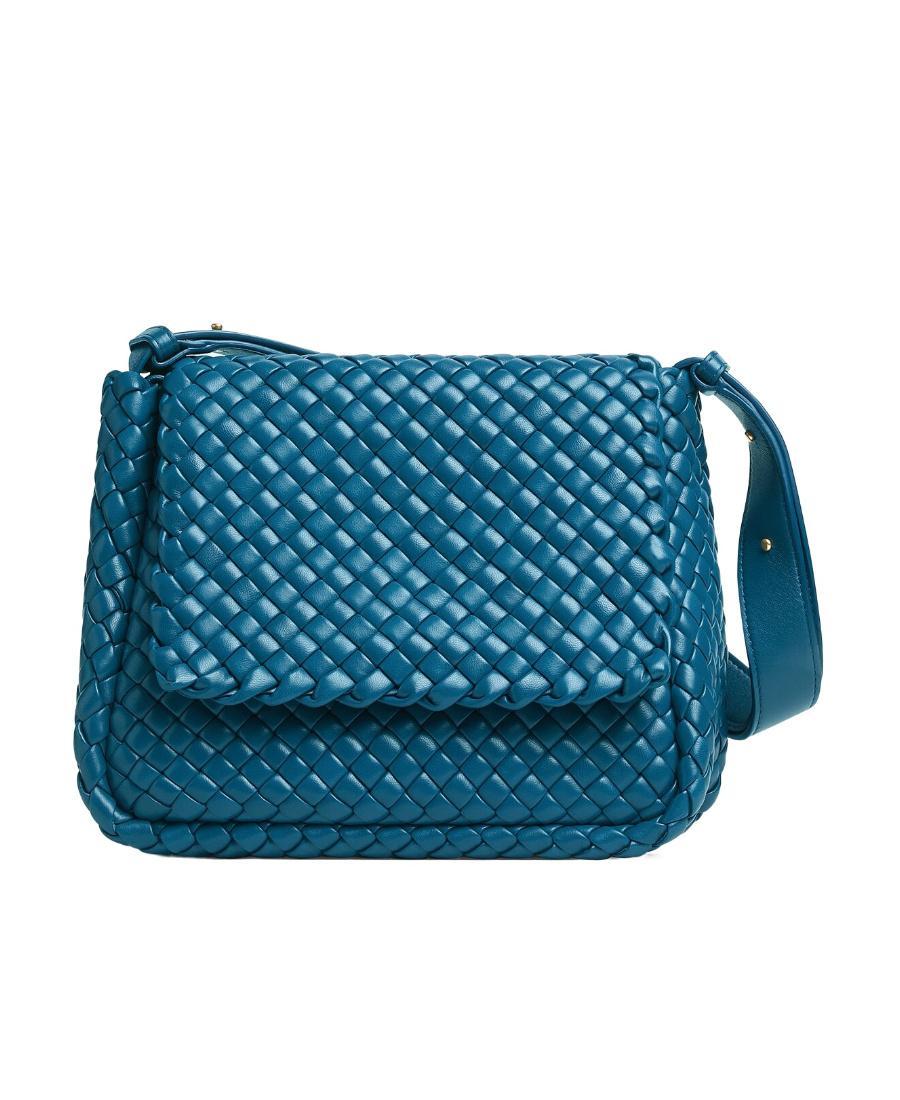 BOTTEGA VENETA Small Cobble Shoulder Bag In Blue Product Image