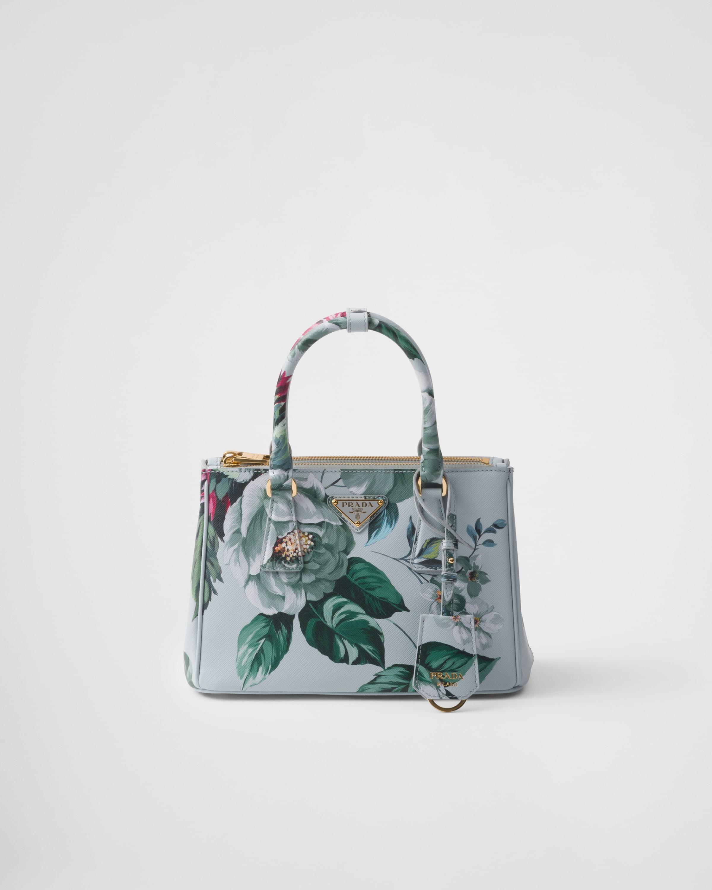 PRADA Women's Galleria Printed Saffiano Leather Bag In Green Product Image