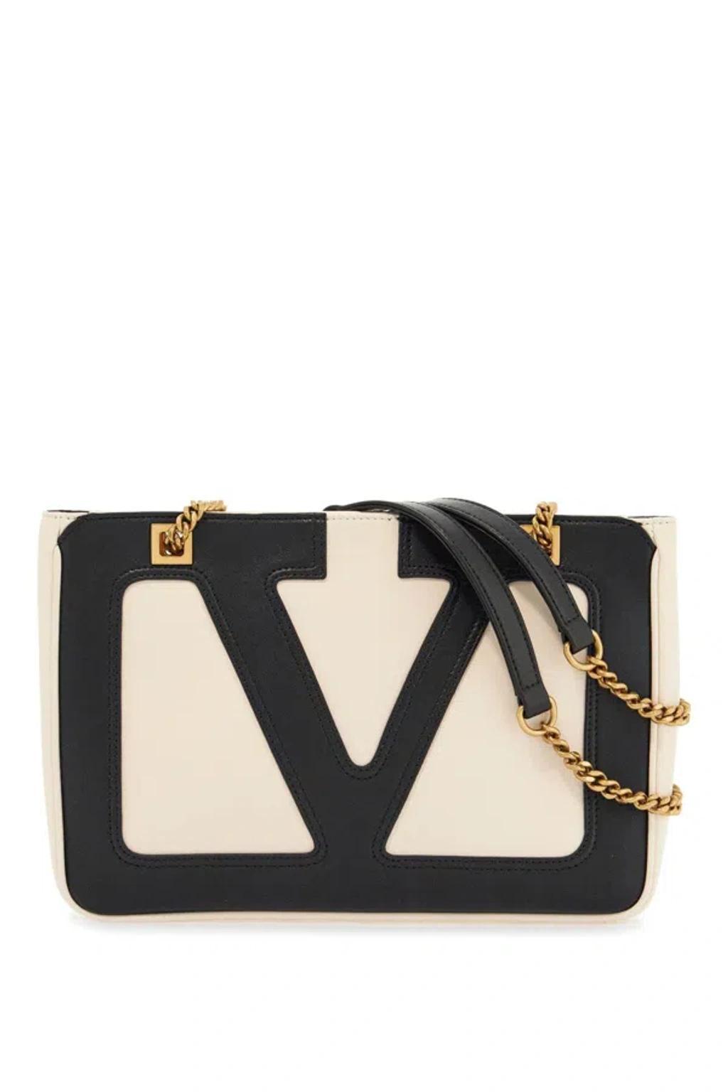 VALENTINO GARAVANI Small Bicolor Tote With Mixed Handles Product Image