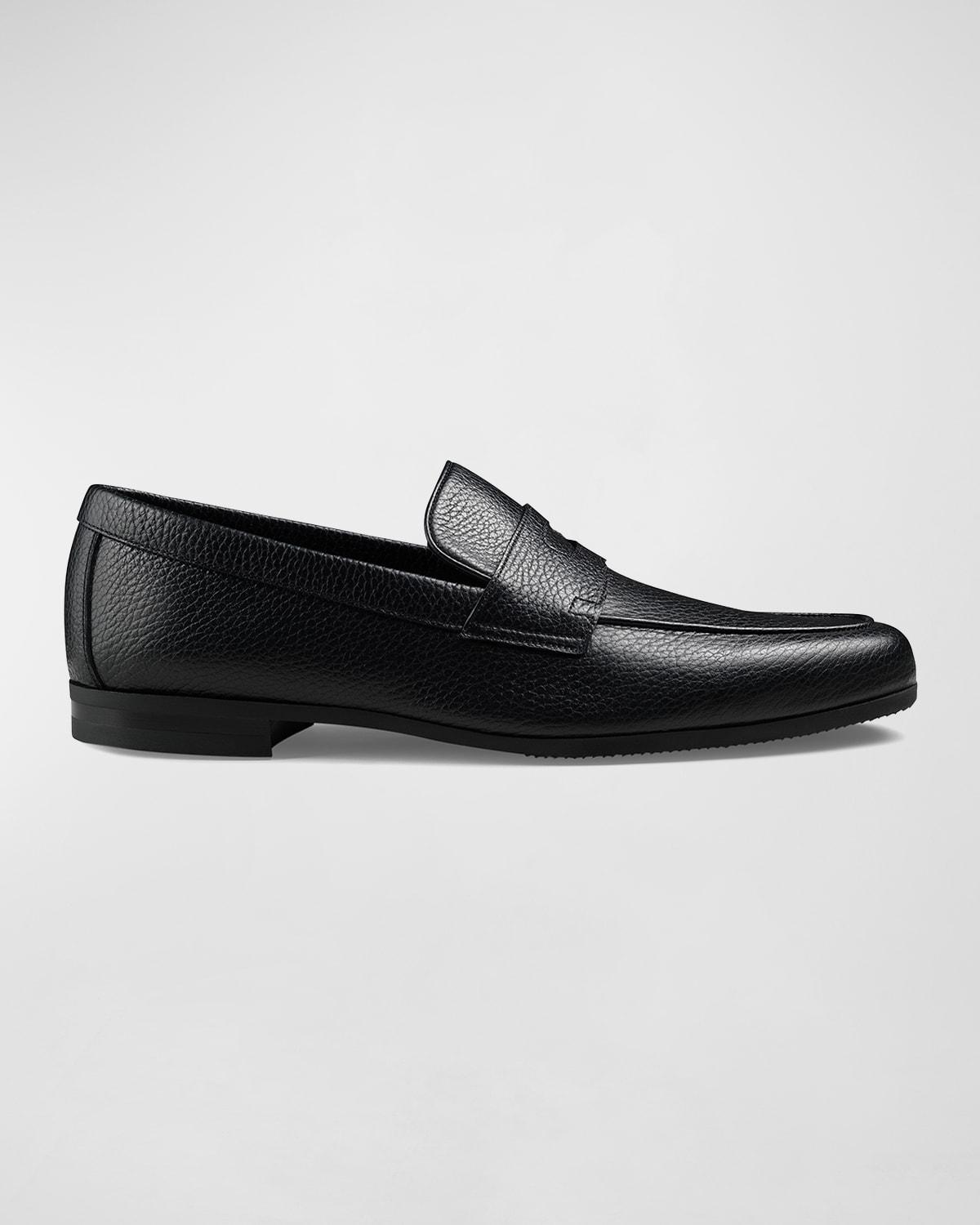 Men's Thorne Soft Textured Leather Penny Loafers Product Image