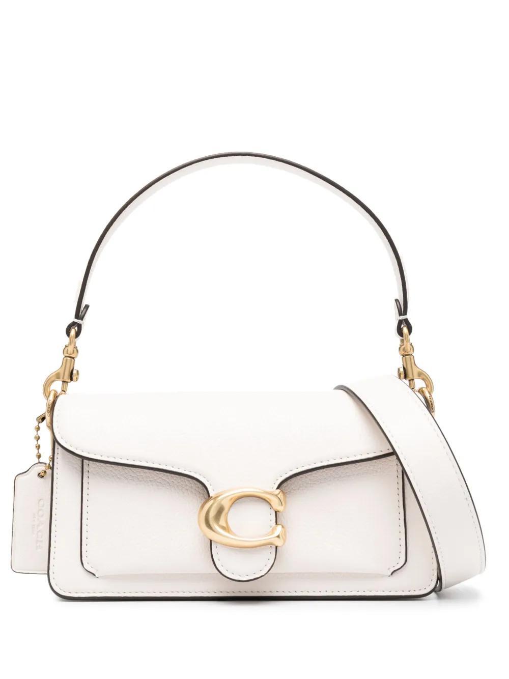 COACH Tabby Pebbled-leather Tote Bag In White Product Image