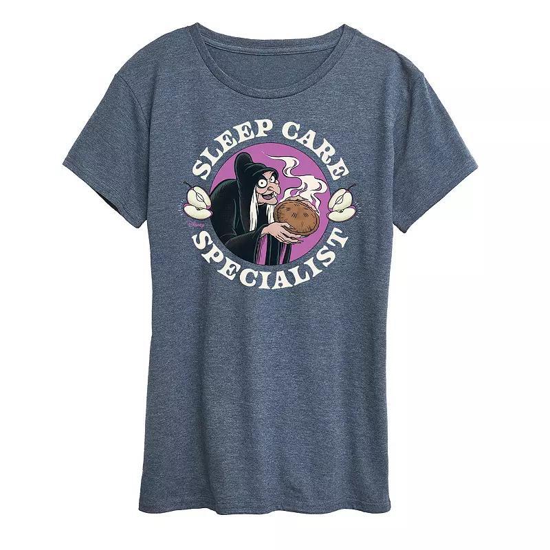 Disney's Snow White and the Seven Dwarfs Evil Queen Women's Sleep Care Graphic Tee, Size: XL, Blue Product Image