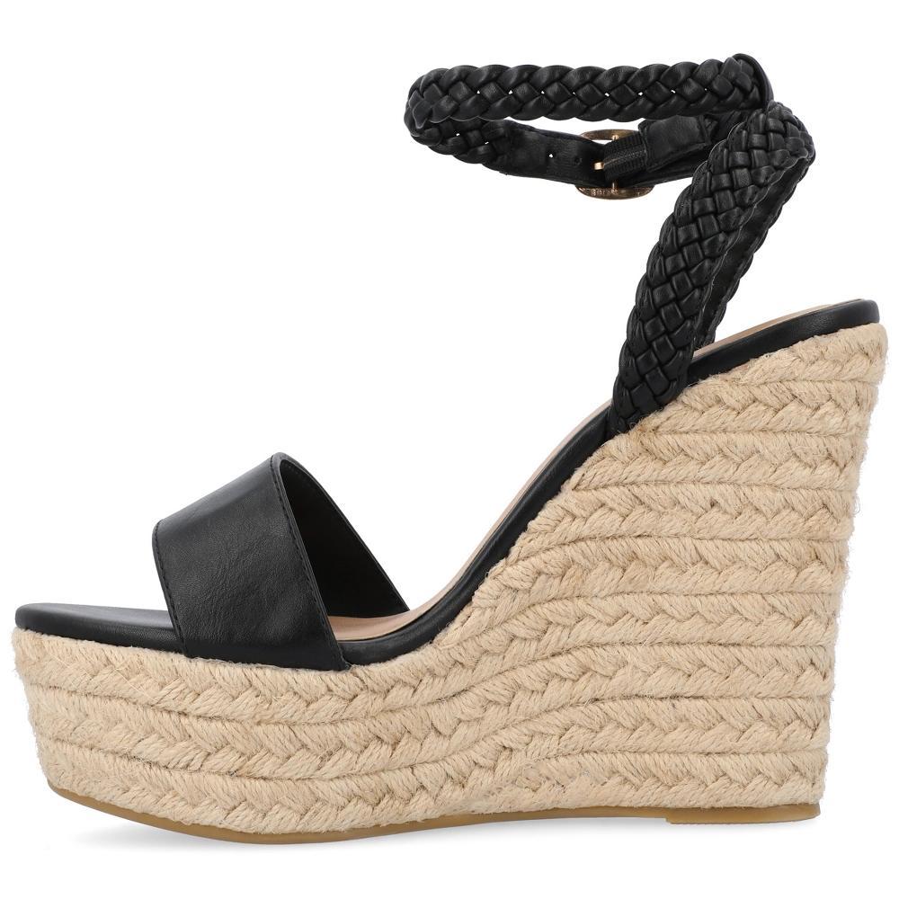 Journee Collection Womens Andiah Tru Comfort Foam Buckle Espadrille Wedge Sandals Product Image