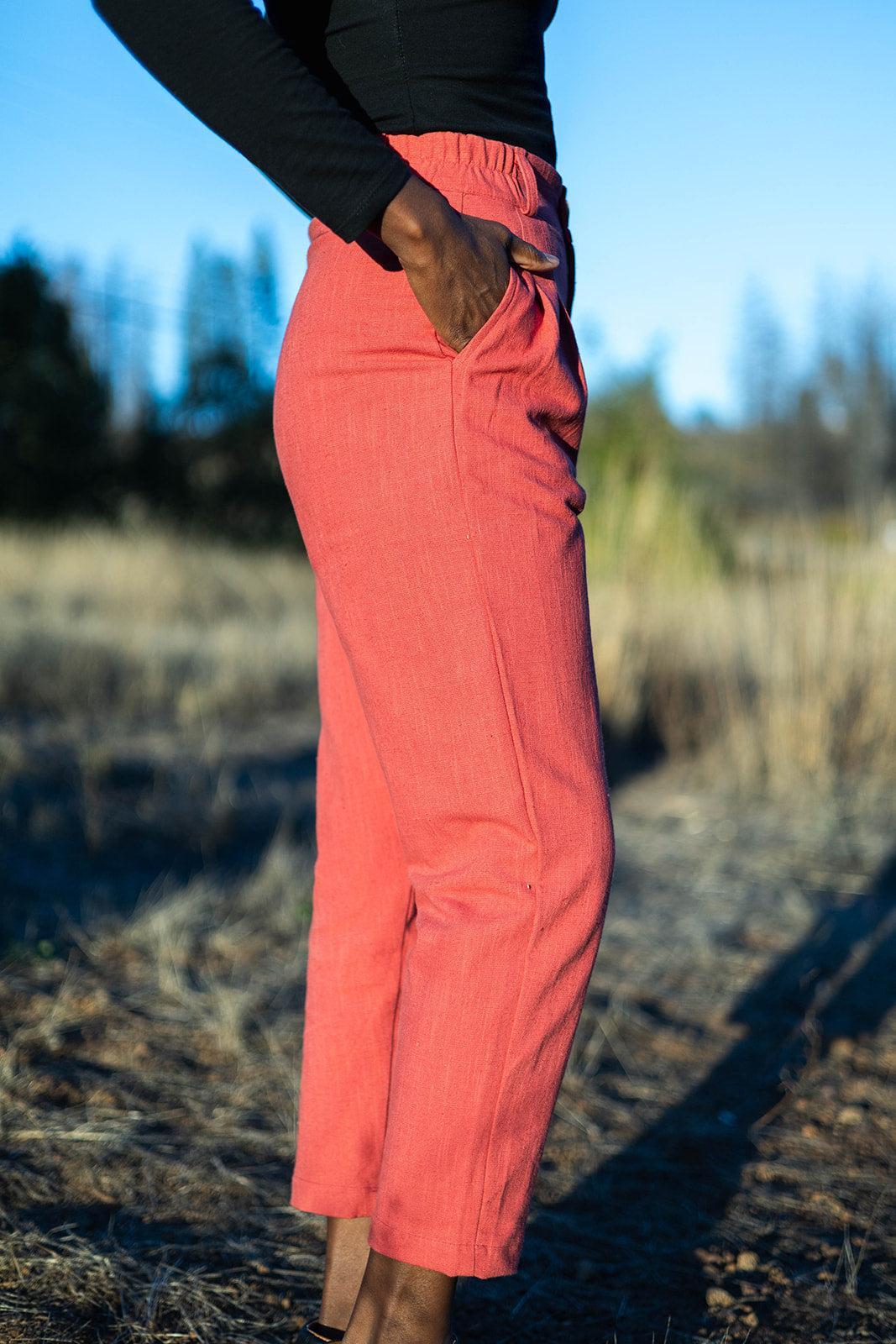 Perfect Pant in Red Sherbert Canvas Product Image