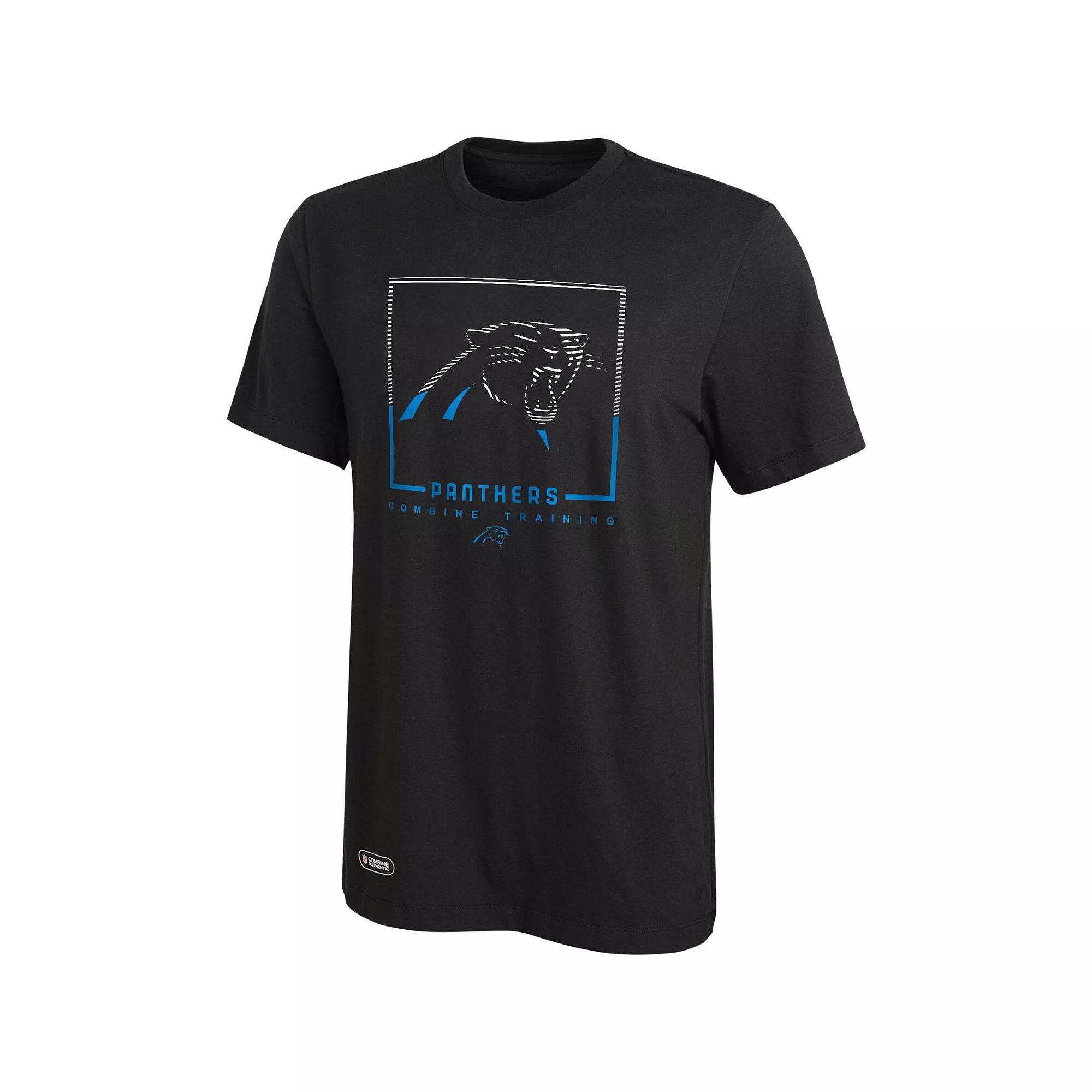 Men's Black Carolina Panthers Combine Authentic Clutch T-Shirt,  Product Image