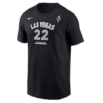 Aja Wilson Las Vegas Aces Nike Mens WNBA T-Shirt | M11332LVAW-BLK Product Image