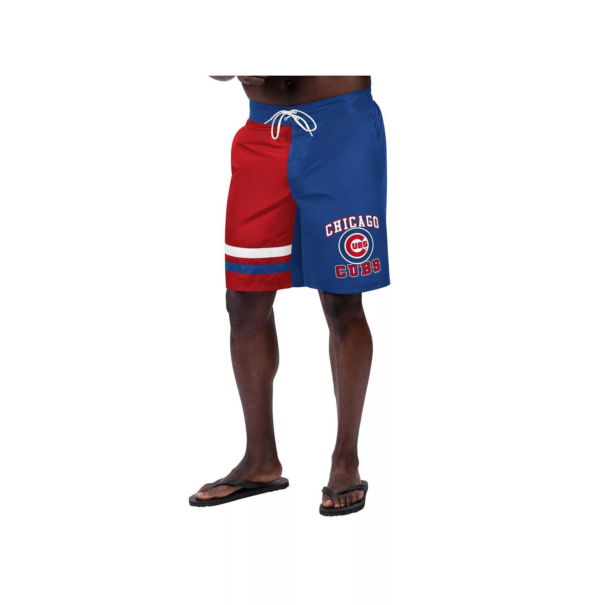 Men's G-III Sports by Carl Banks Royal Chicago Cubs Anchor Swim Trunks, Size: 3XL, Blue Product Image