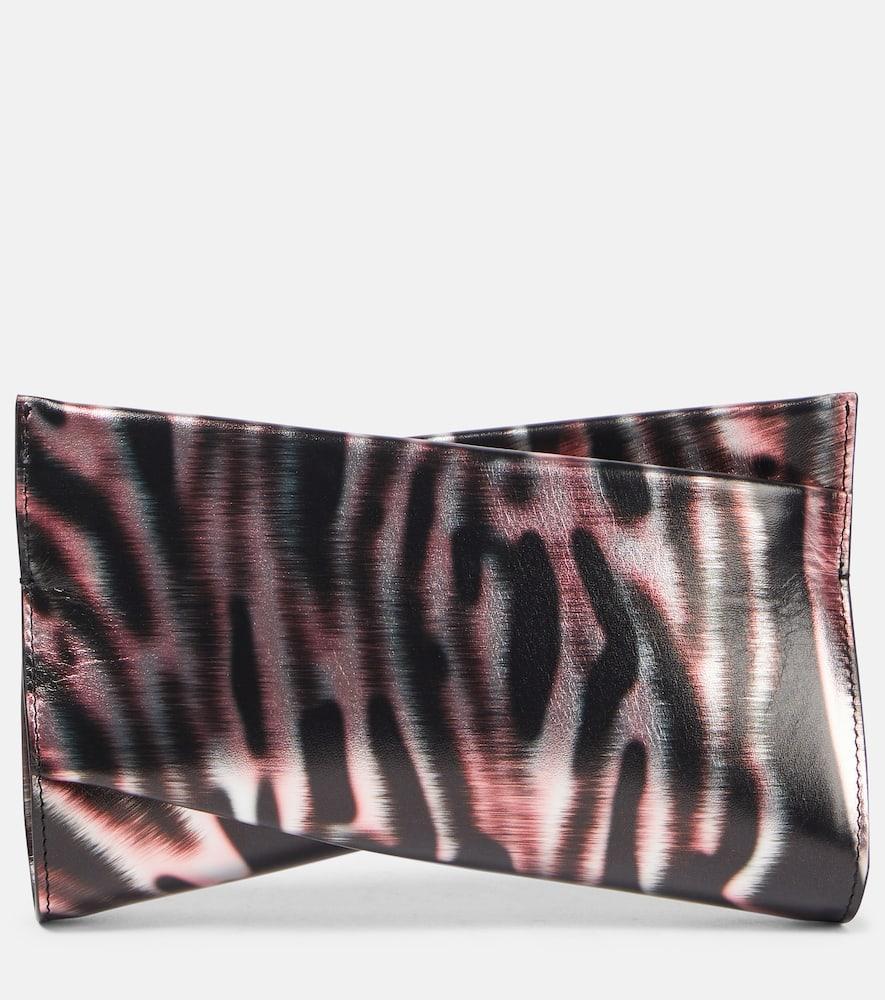 CHRISTIAN LOUBOUTIN Loubitwist Small Leather Clutch In Multicoloured Product Image