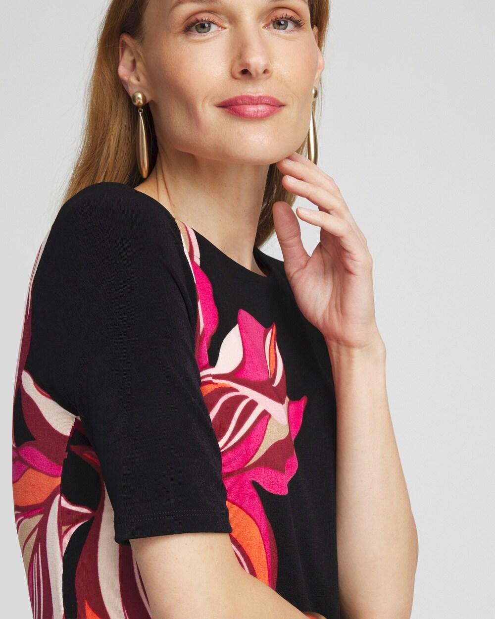 Travelers™ Placed Floral Boat Neck Dress Product Image