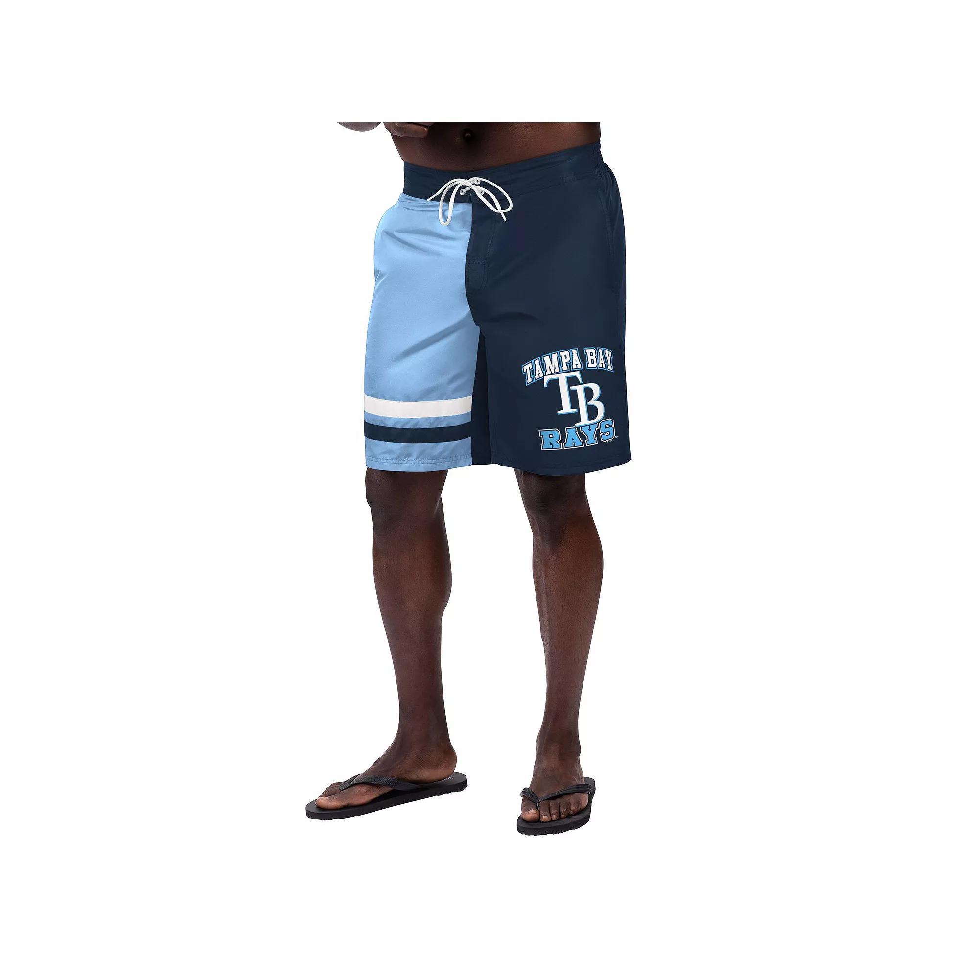 Men's G-III Sports by Carl Banks Navy New York Yankees Anchor Swim Trunks, Size: Medium, Blue Product Image