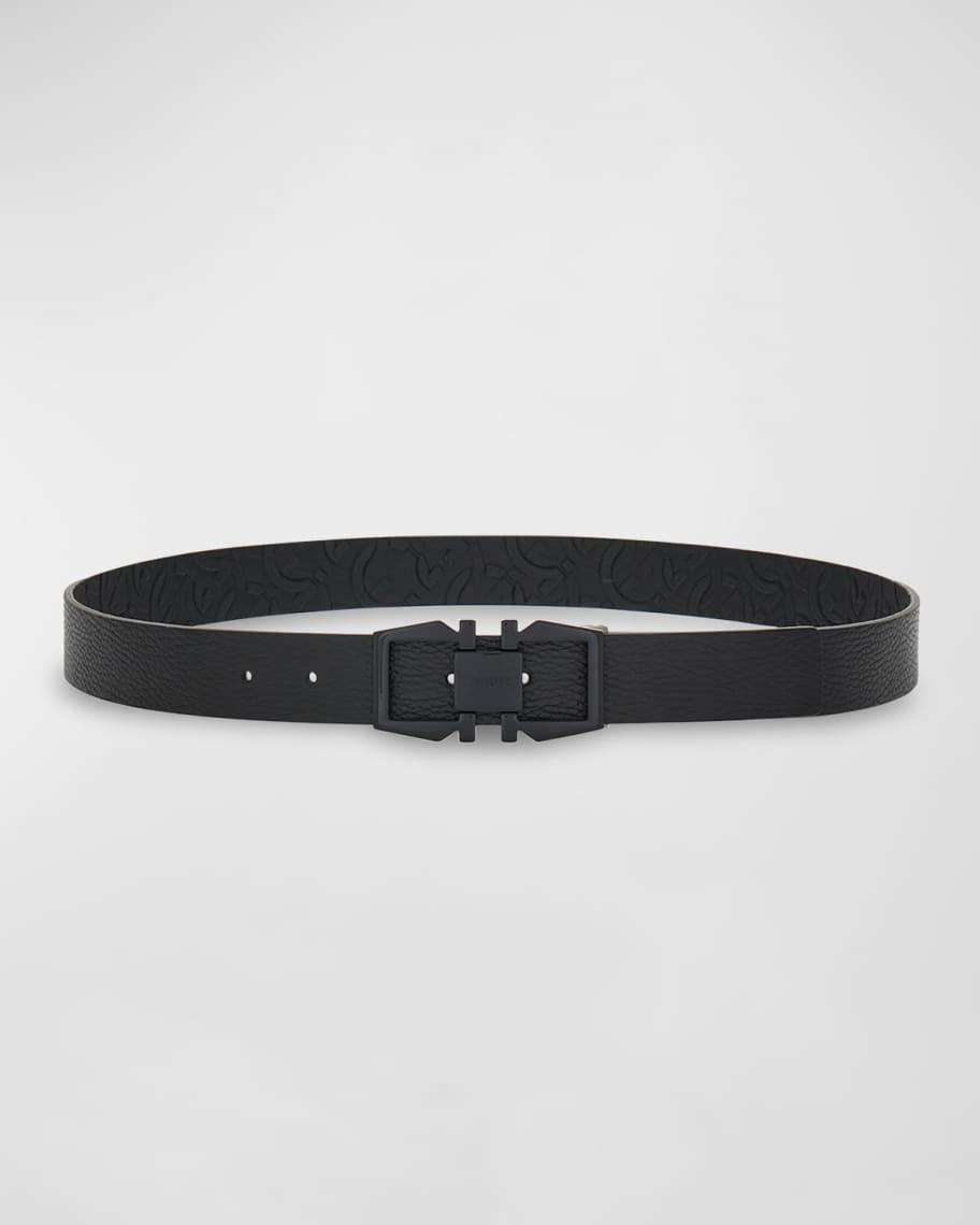 Men's Gancini-Embossed Reversible Leather Belt Product Image